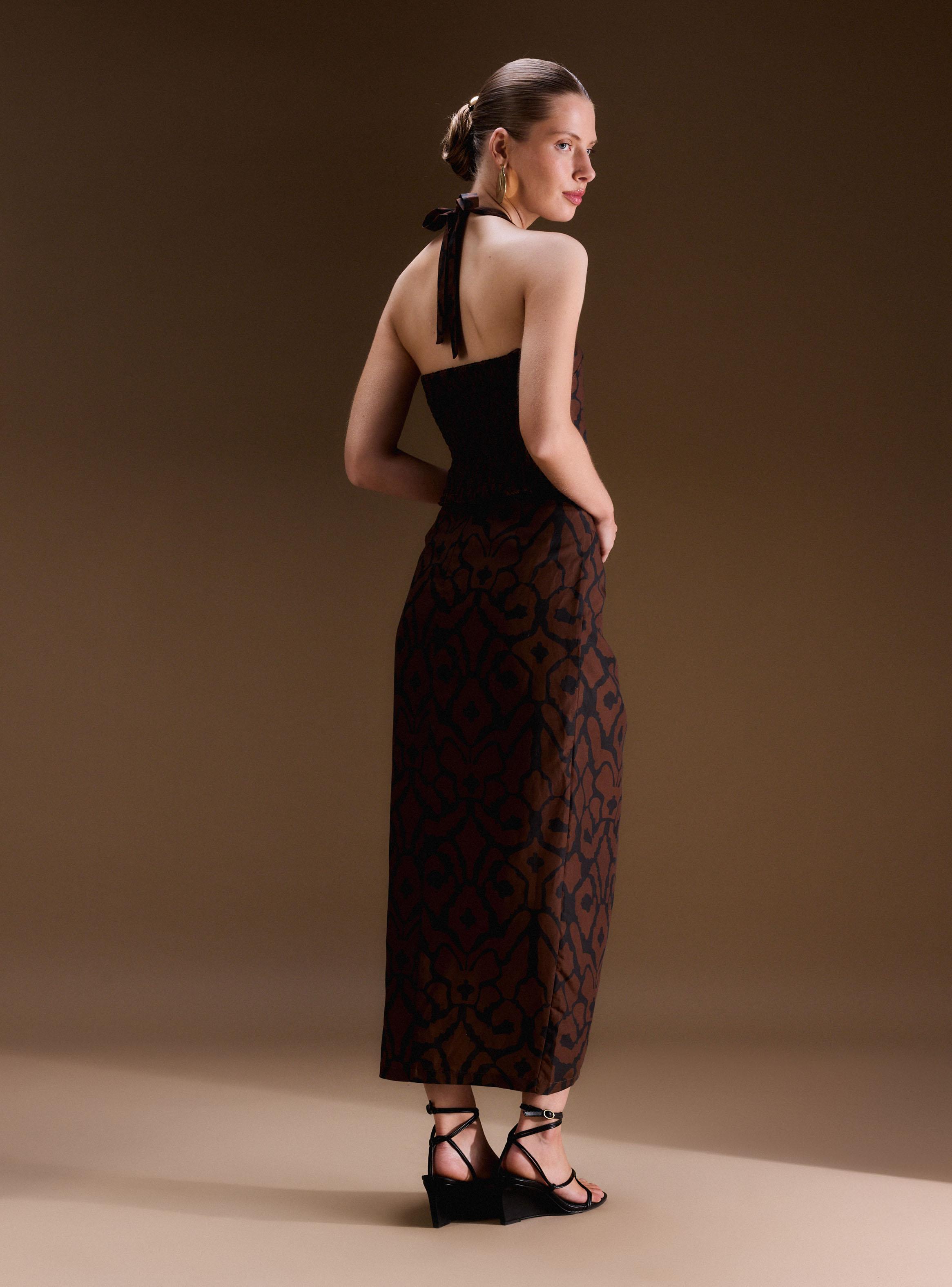 Blusa Strapless con Recogido Colección Ange Eyzaguirre-5