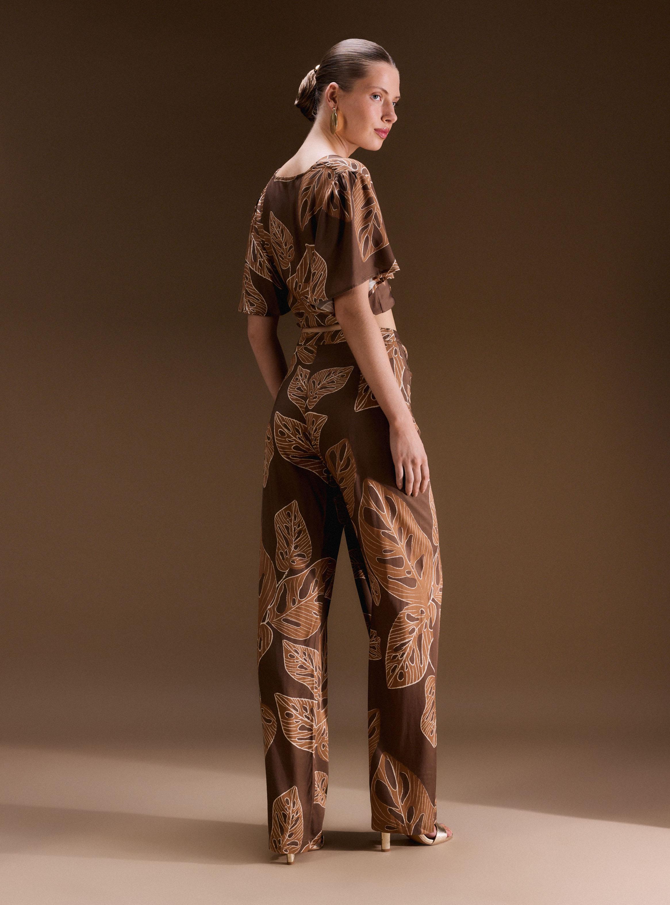 Pantalón Straight Fluido con Lazo Colección Ange Eyzaguirre-5