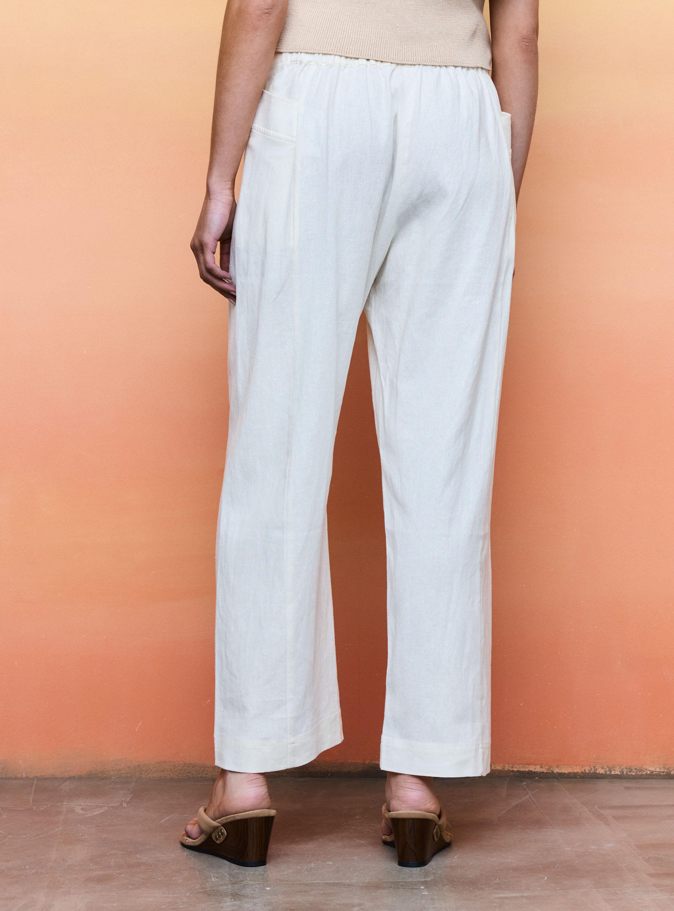 Pantalón Culotte con Pinzas y Bolsillos-1