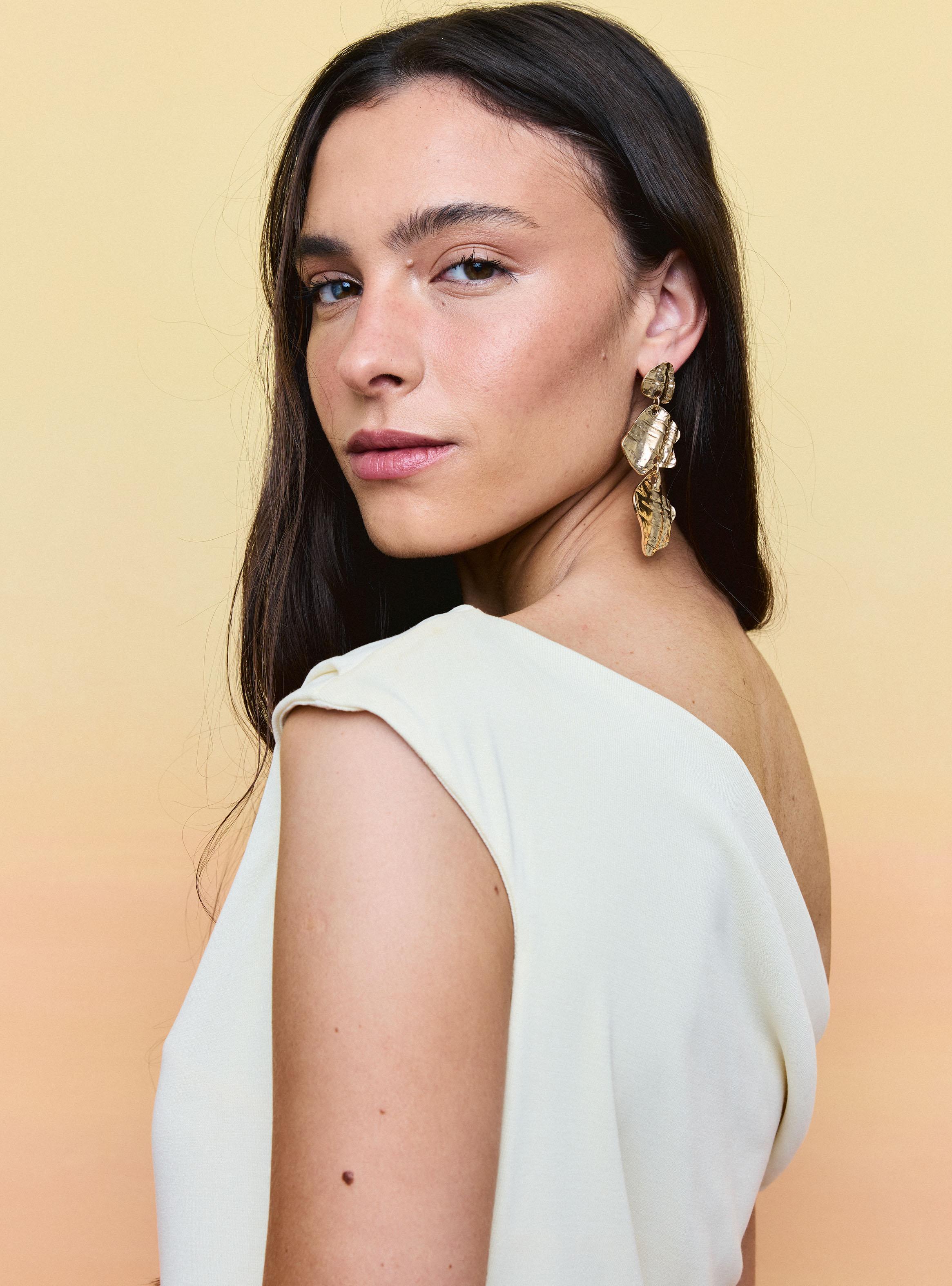 Vestido Asimétrico con Drapeado-3