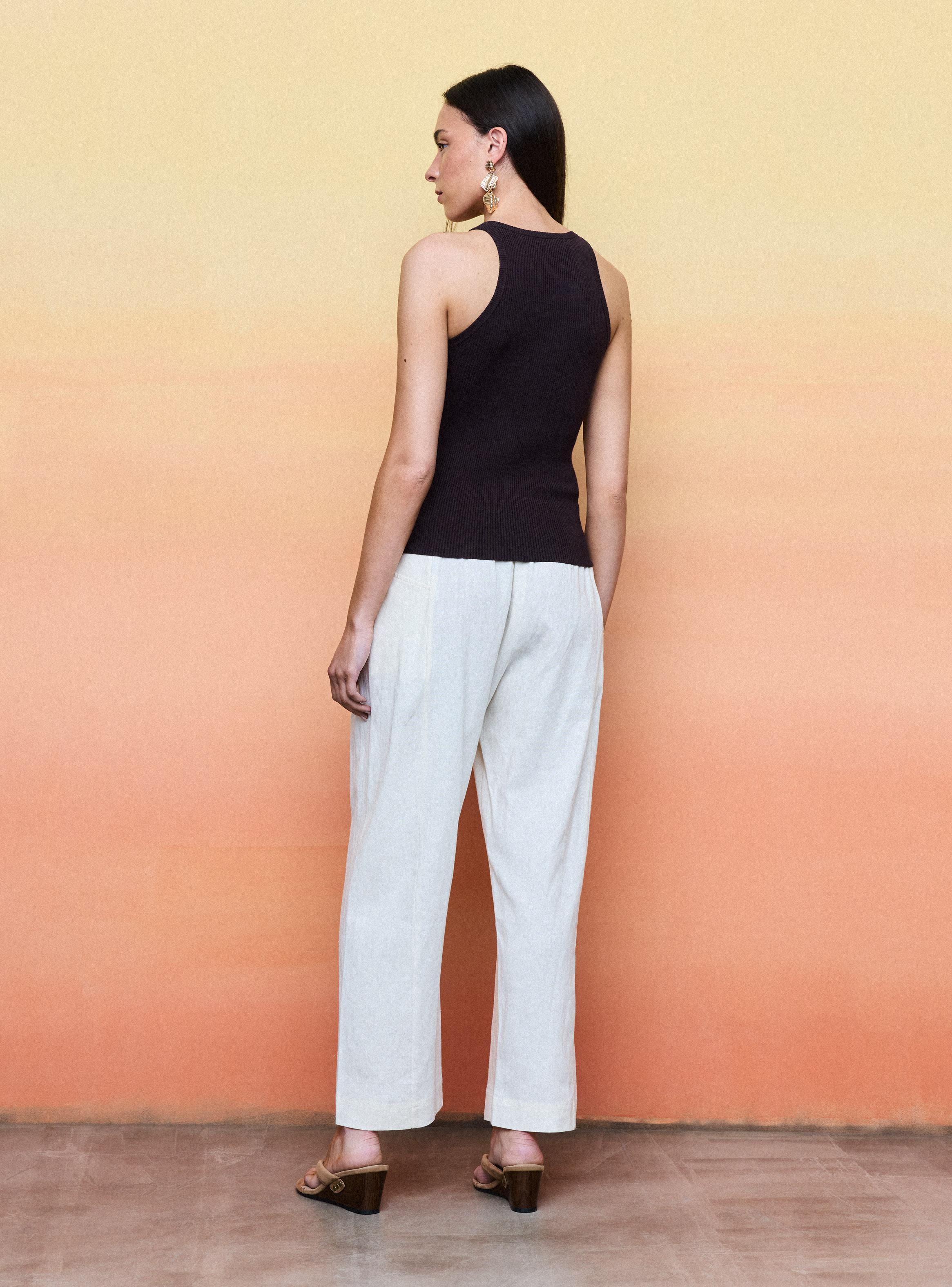 Polera Escote Redondo Acanalada-5