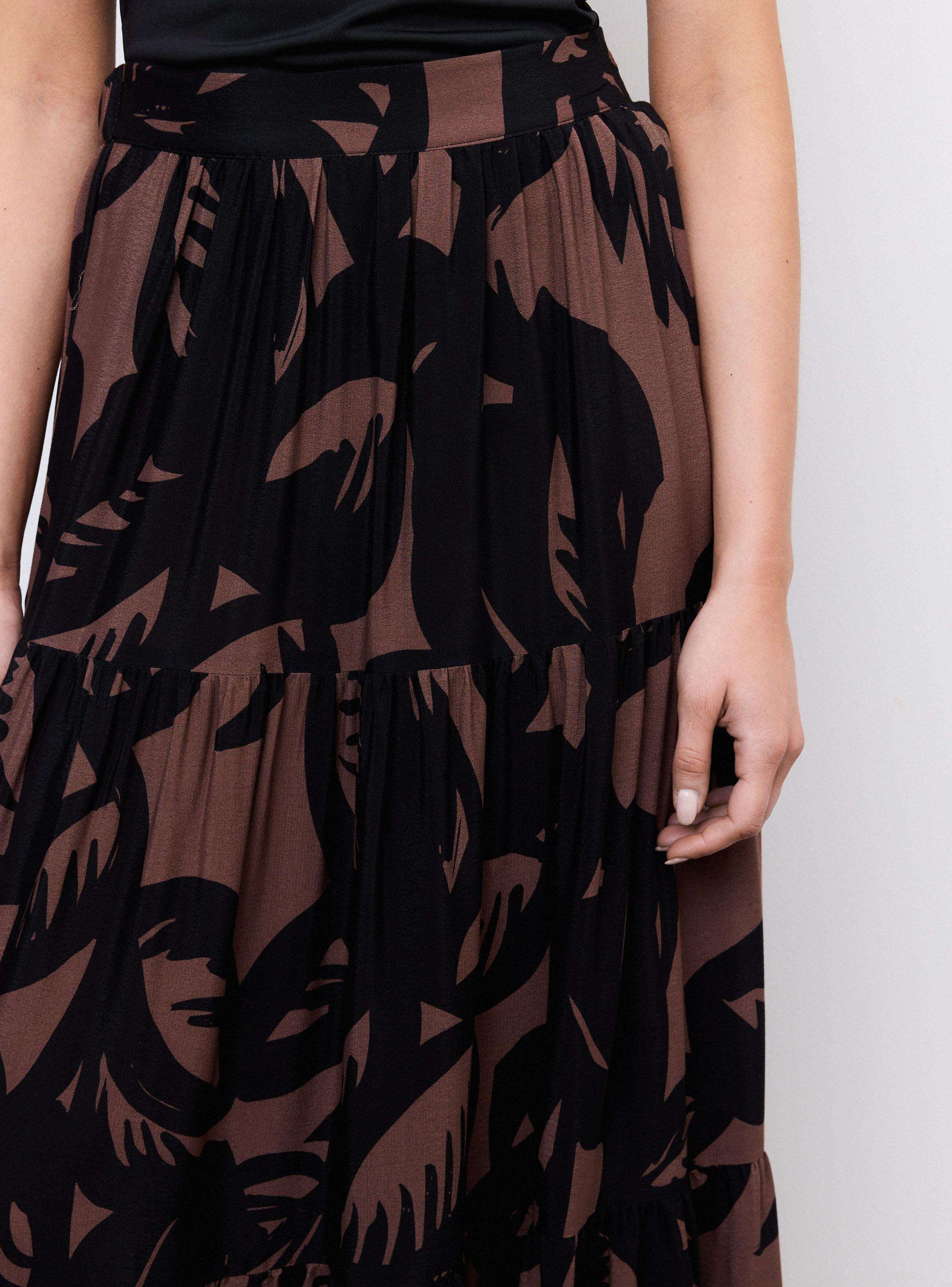 Falda Fluida Midi con Frunces-2