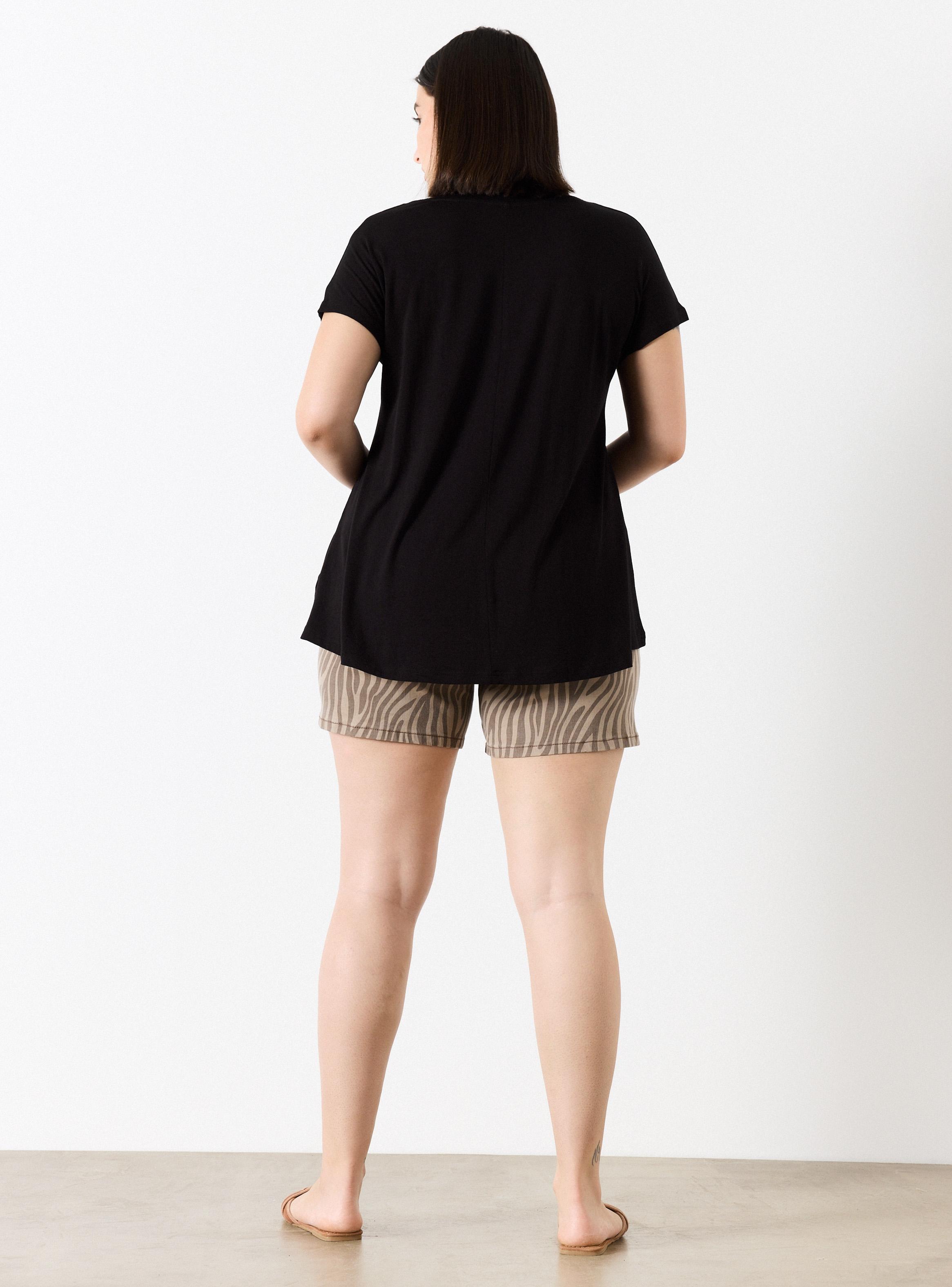 Polera Holgada con Estampado Boho-5