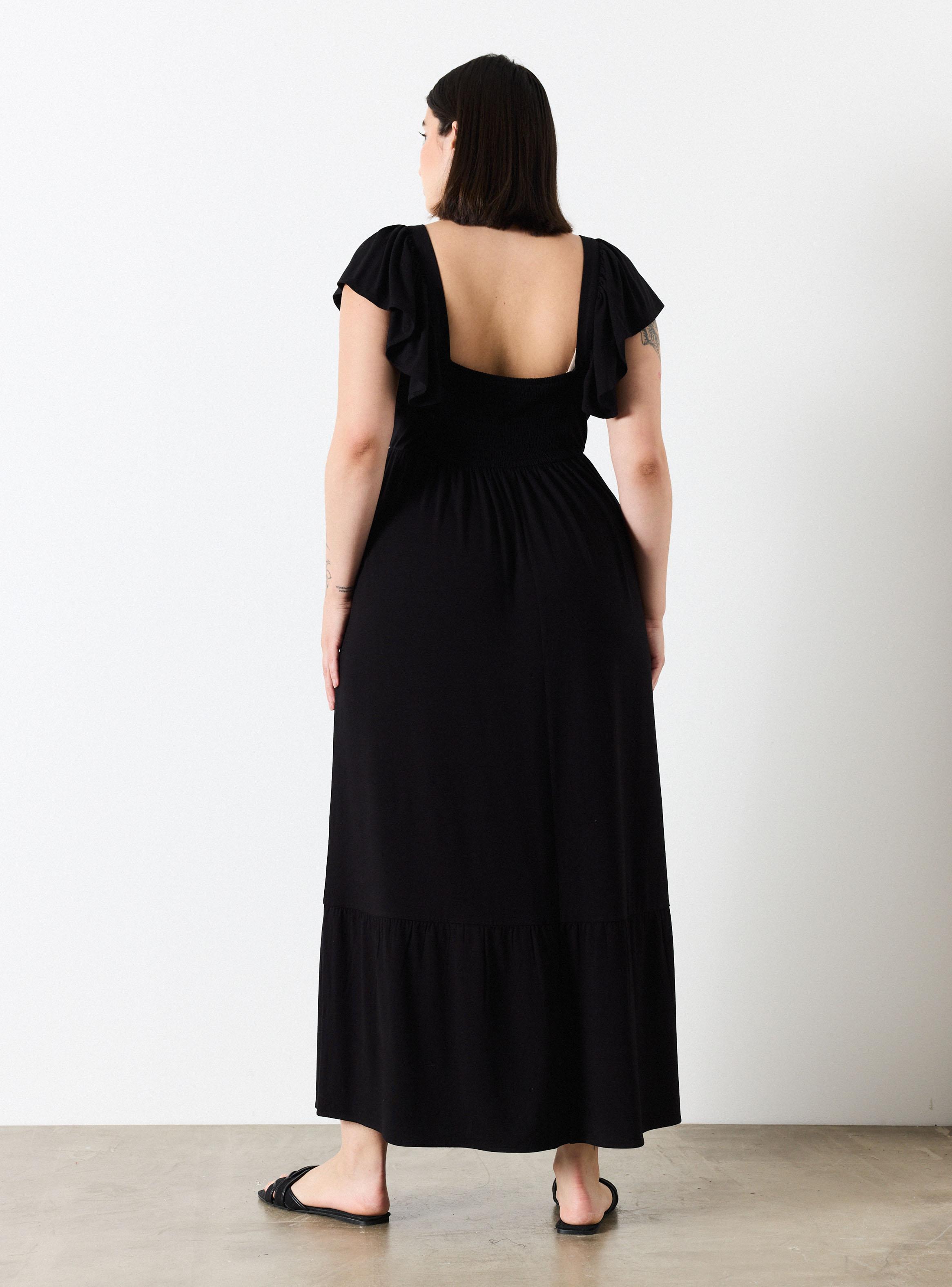 Vestido Largo Corte Imperio y Vuelos en Pabilos-5