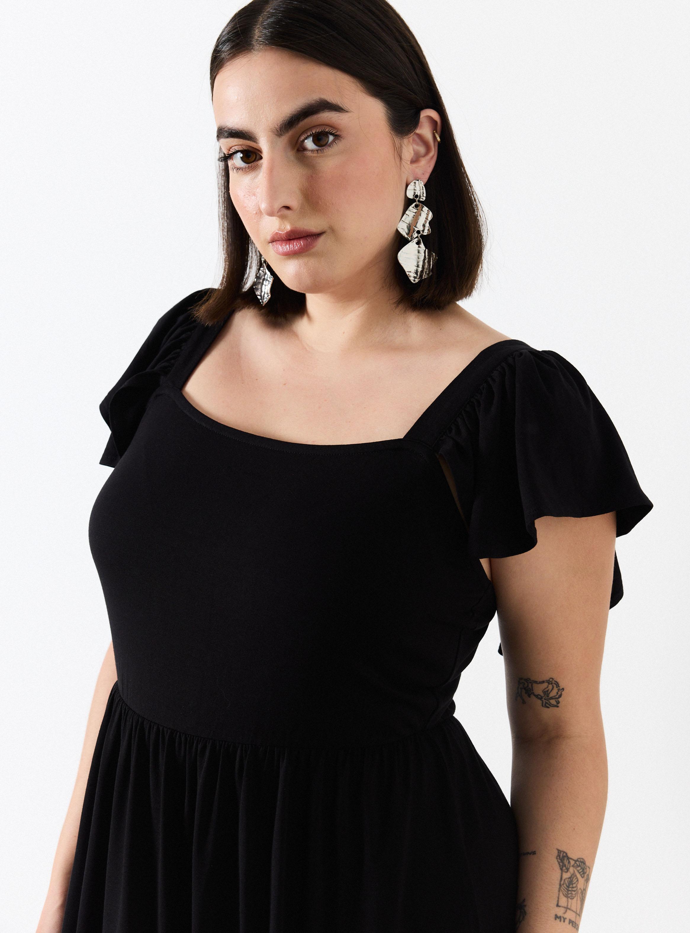 Vestido Largo Corte Imperio y Vuelos en Pabilos-2