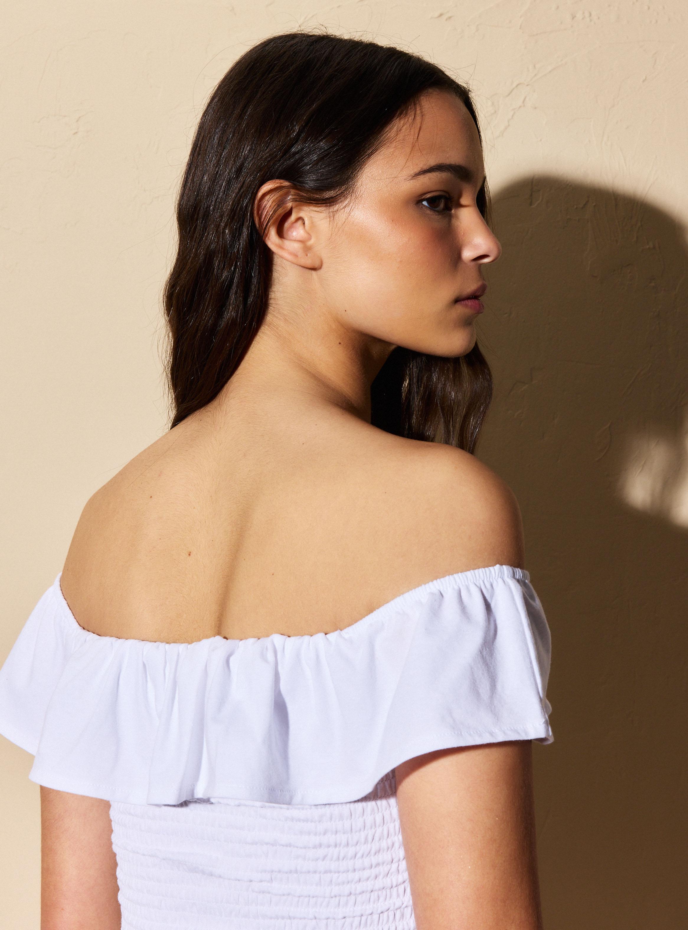 Polera Off Shoulder con Panal-3