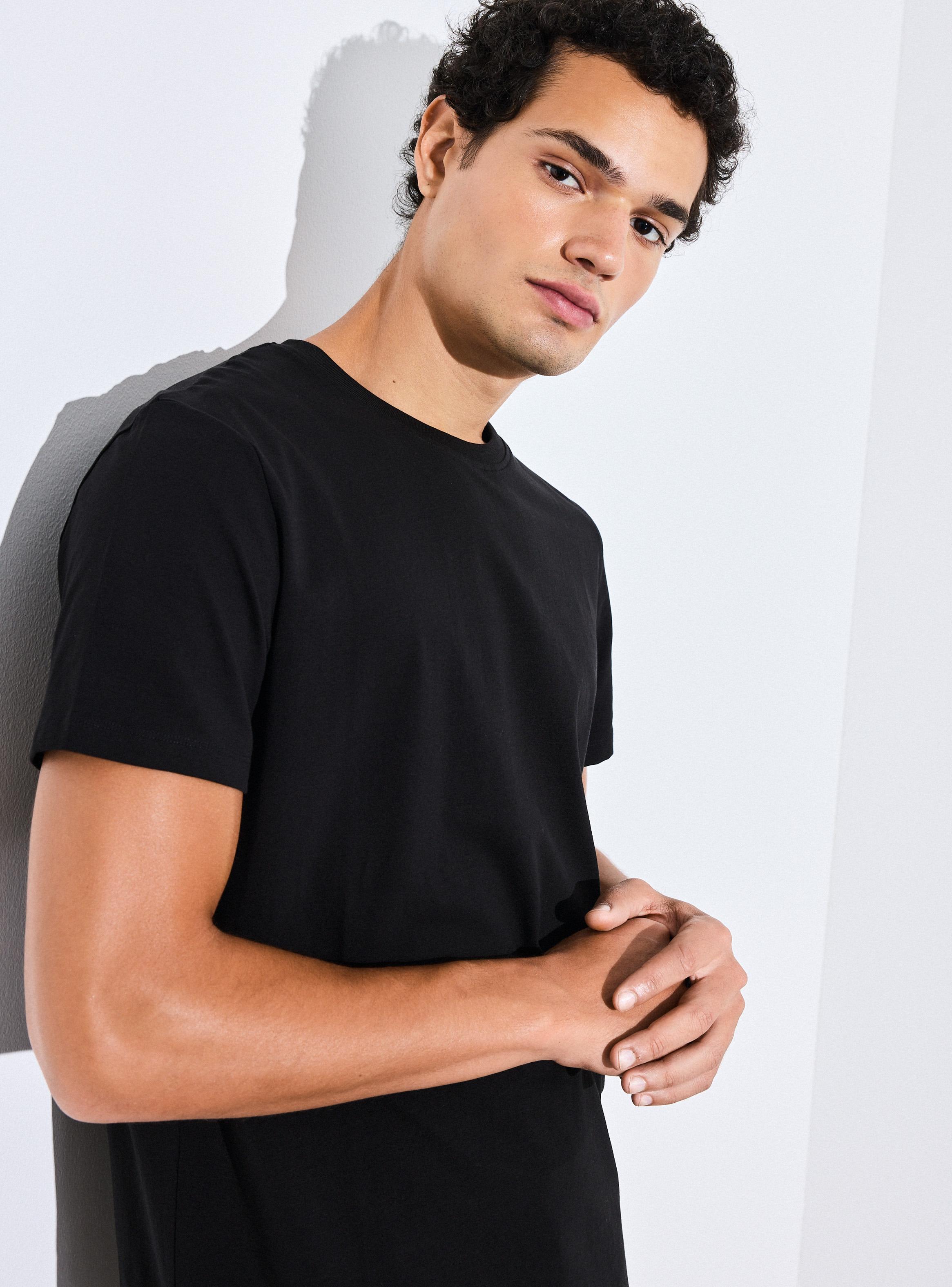 Polera Manga Corta Algodón Crew Neck-2