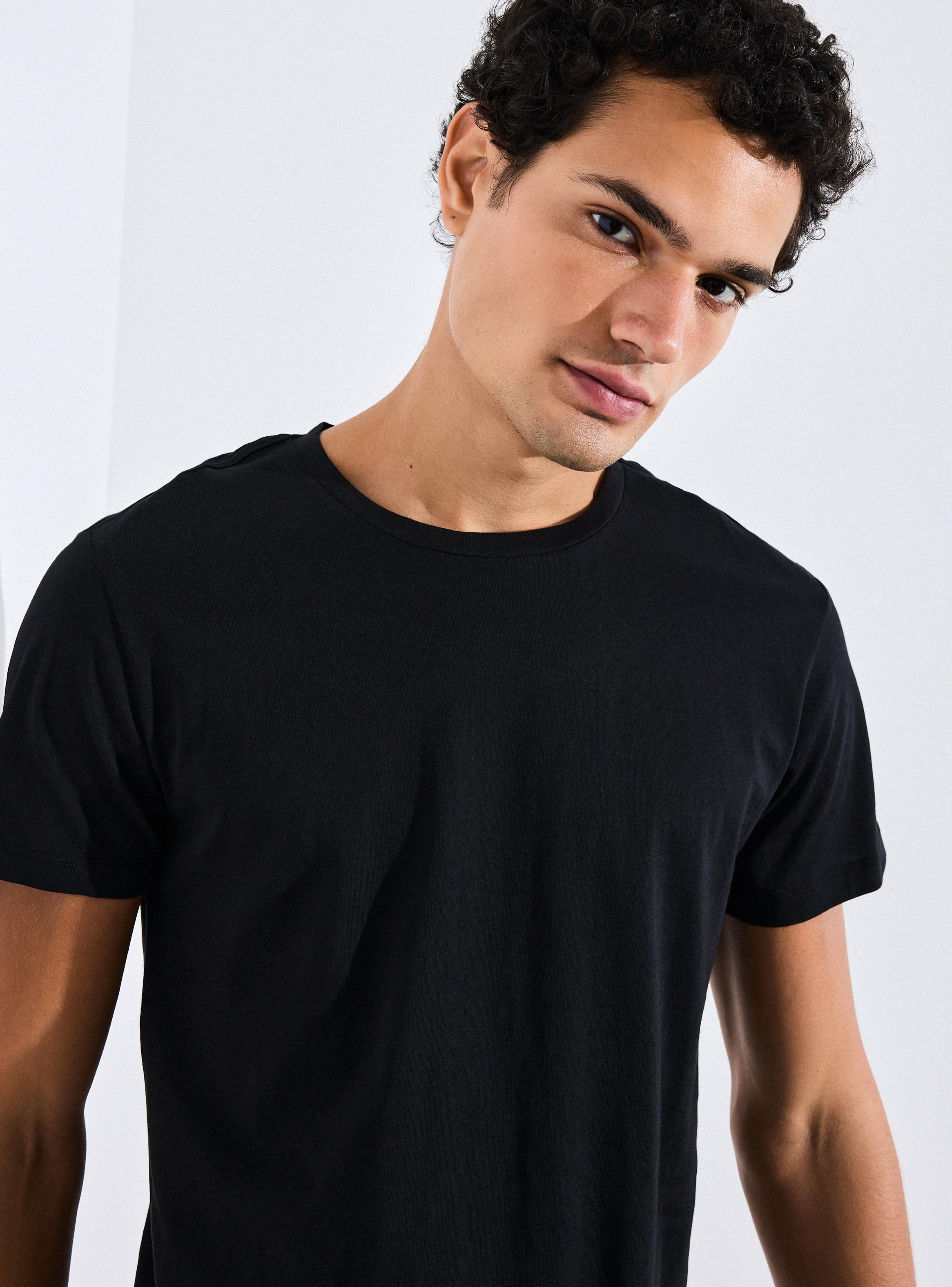 Polera Manga Corta Algodón Crew Neck Garment-2