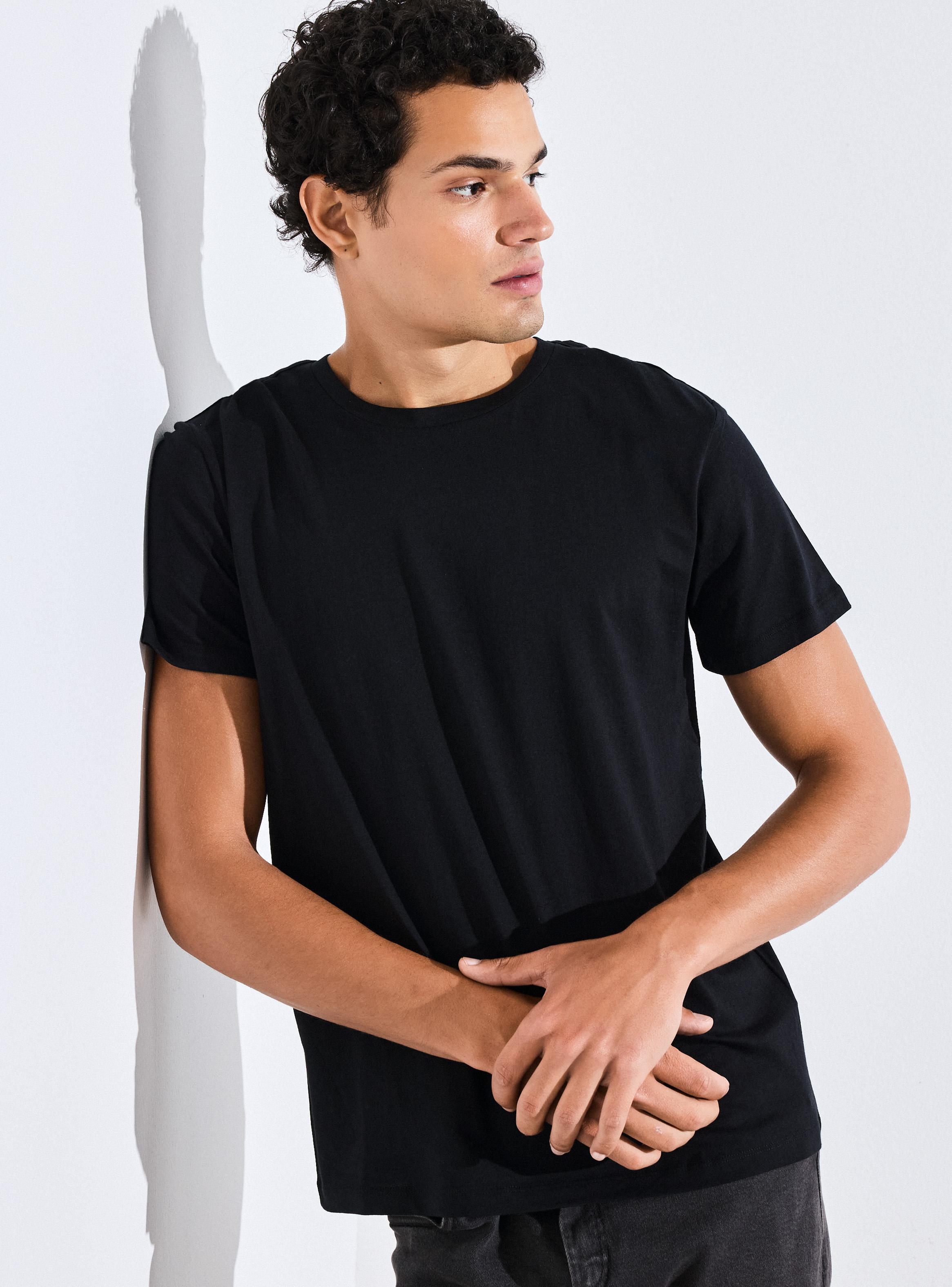 Polera Manga Corta Algodón Crew Neck Garment-3