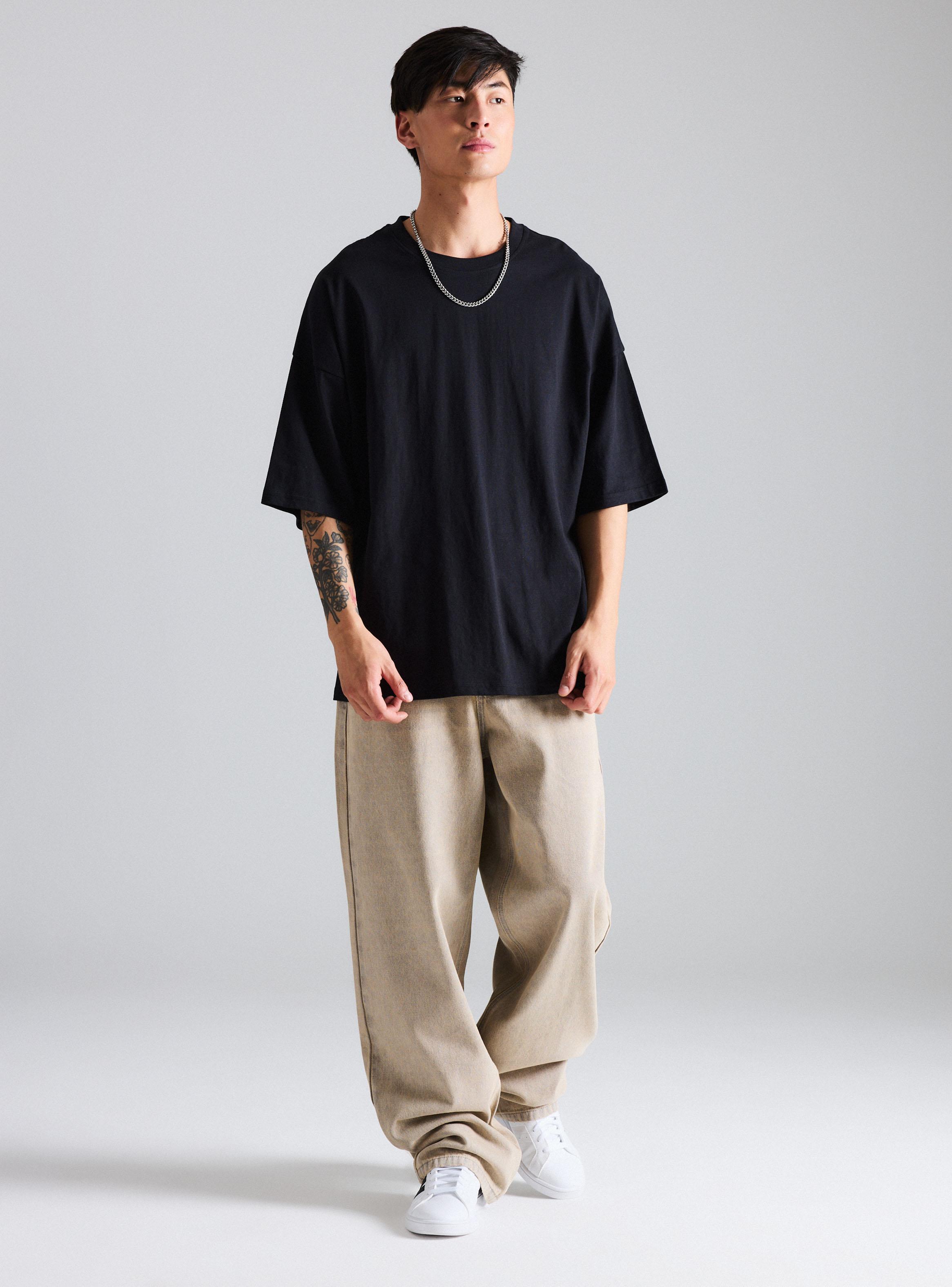 Polera Oversize Color Sólido-4