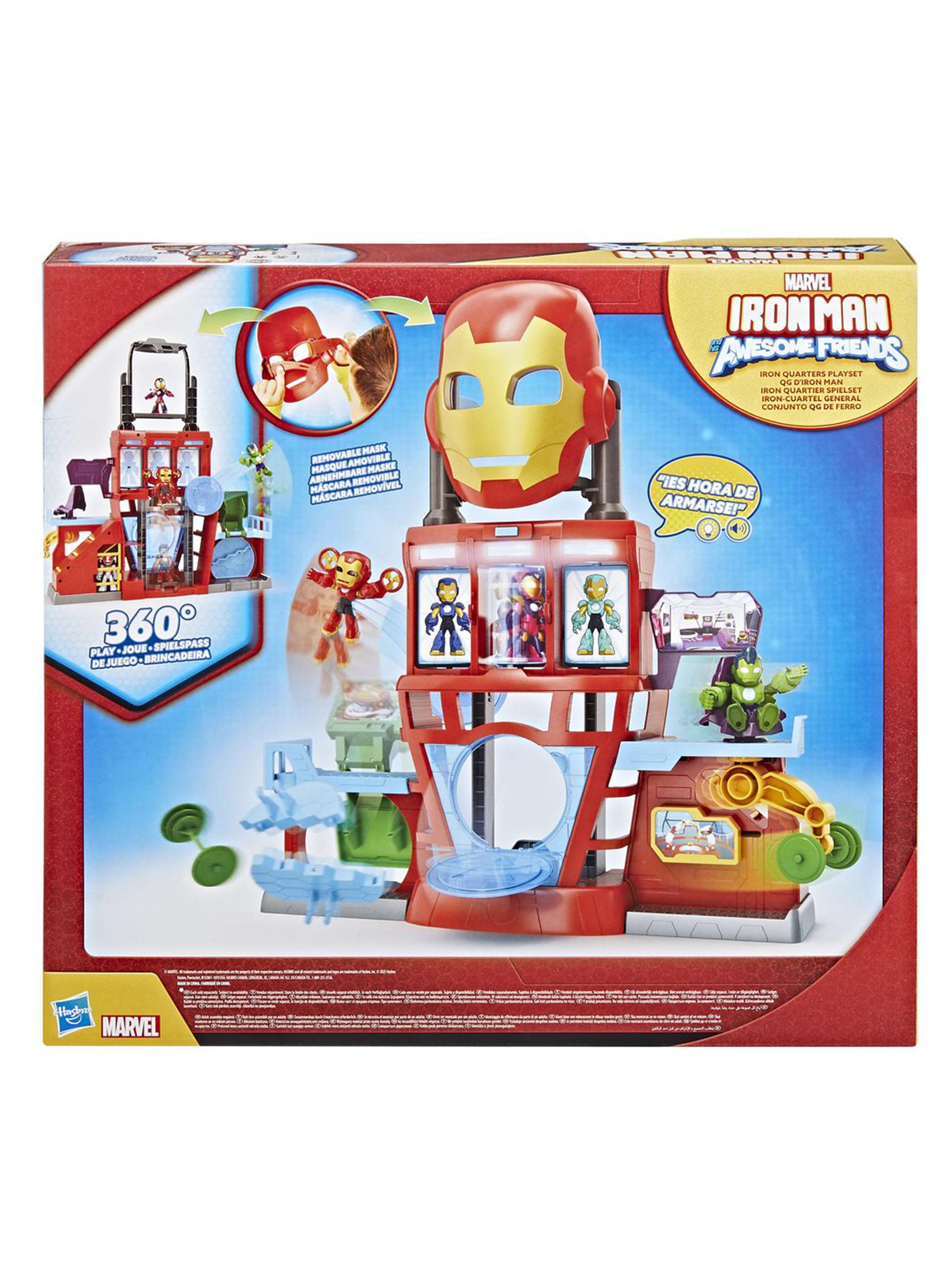 Figura de Acción Iron Man and His Awesome Friends Iron Cuartel General-4