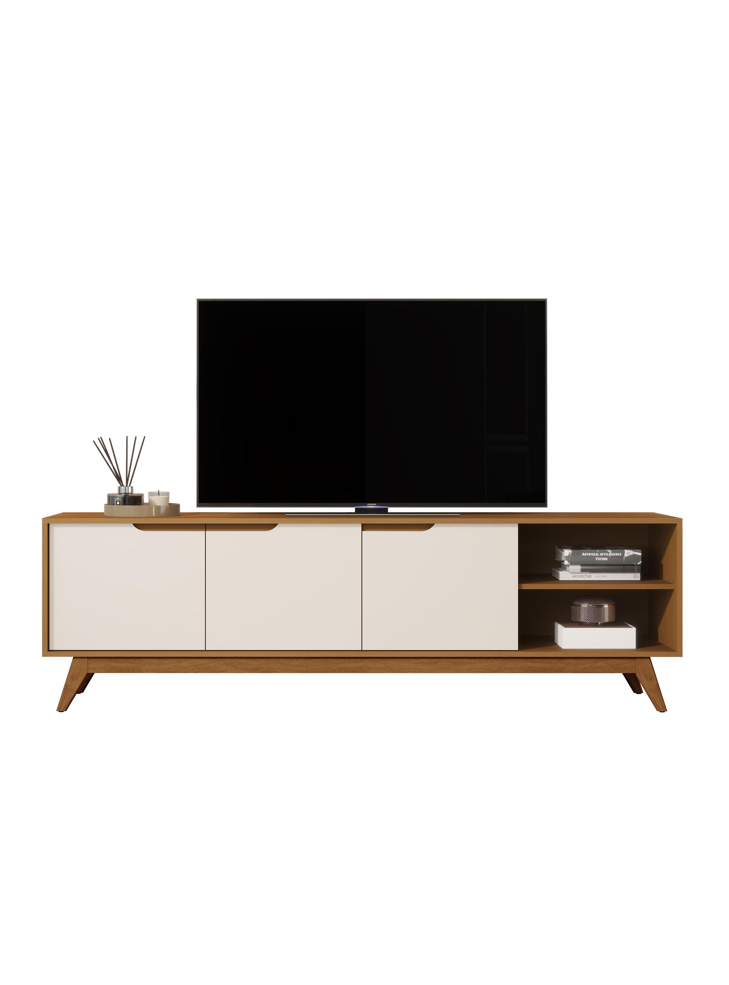 Rack TV 60" Tucuman 3 Puertas Caramelo Perla-3