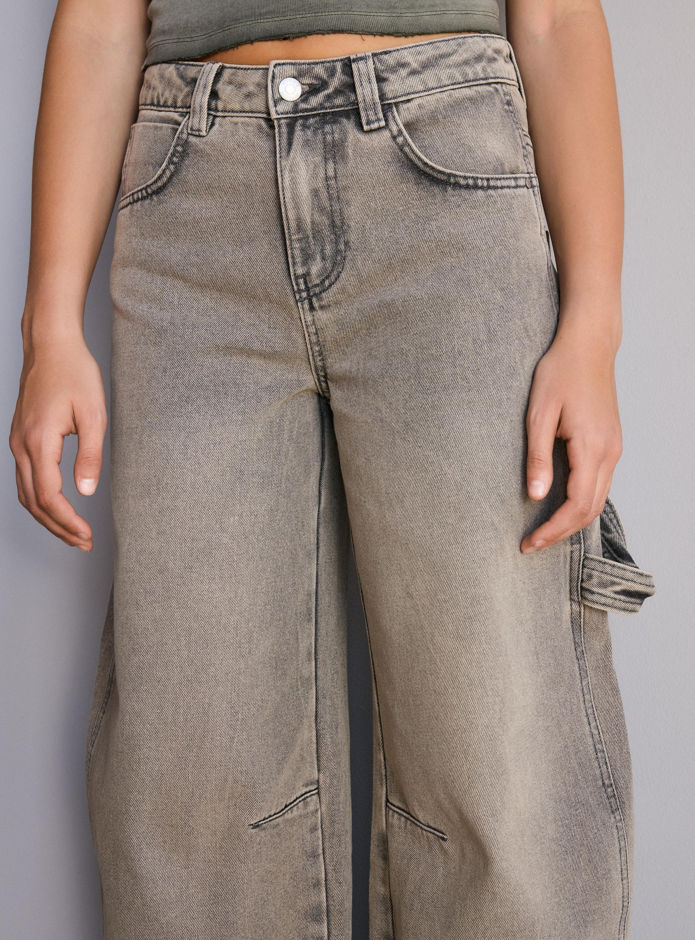 Jeans Balloon Hebilla Trasera Ajustable-2