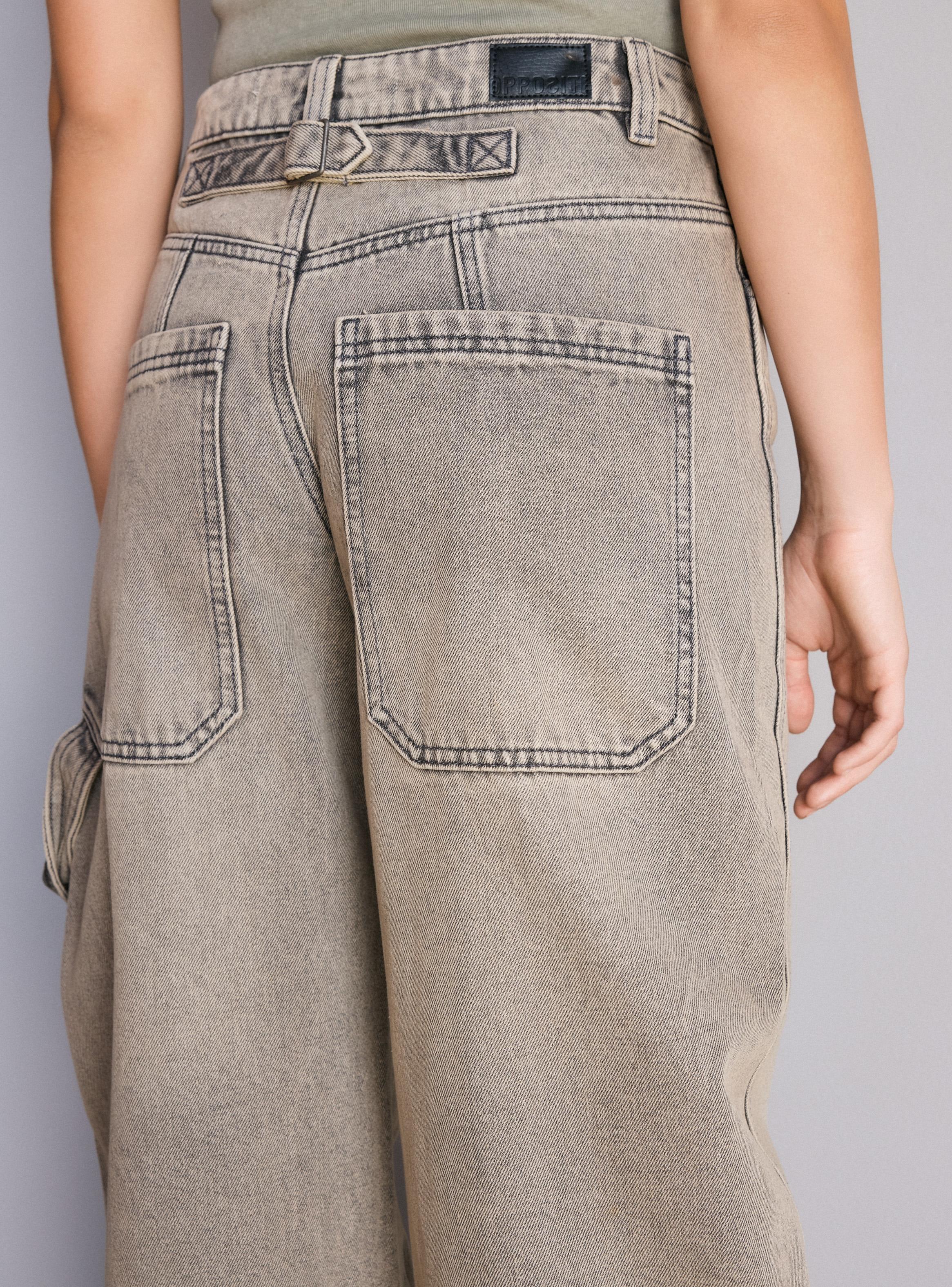 Jeans Balloon Hebilla Trasera Ajustable-3