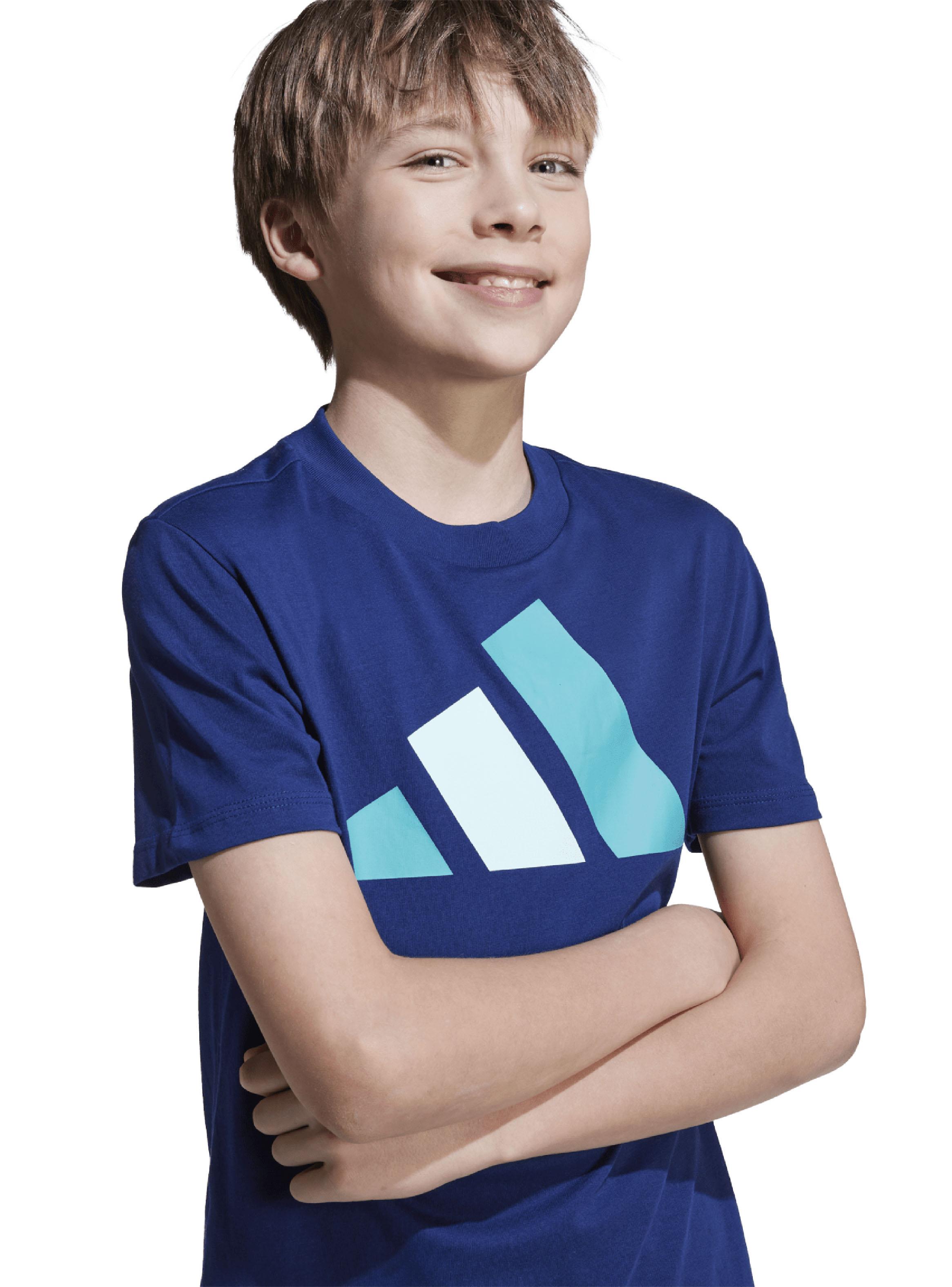 Polera Essentials Maxi Logo Bicolor para Niñas y Niños-3