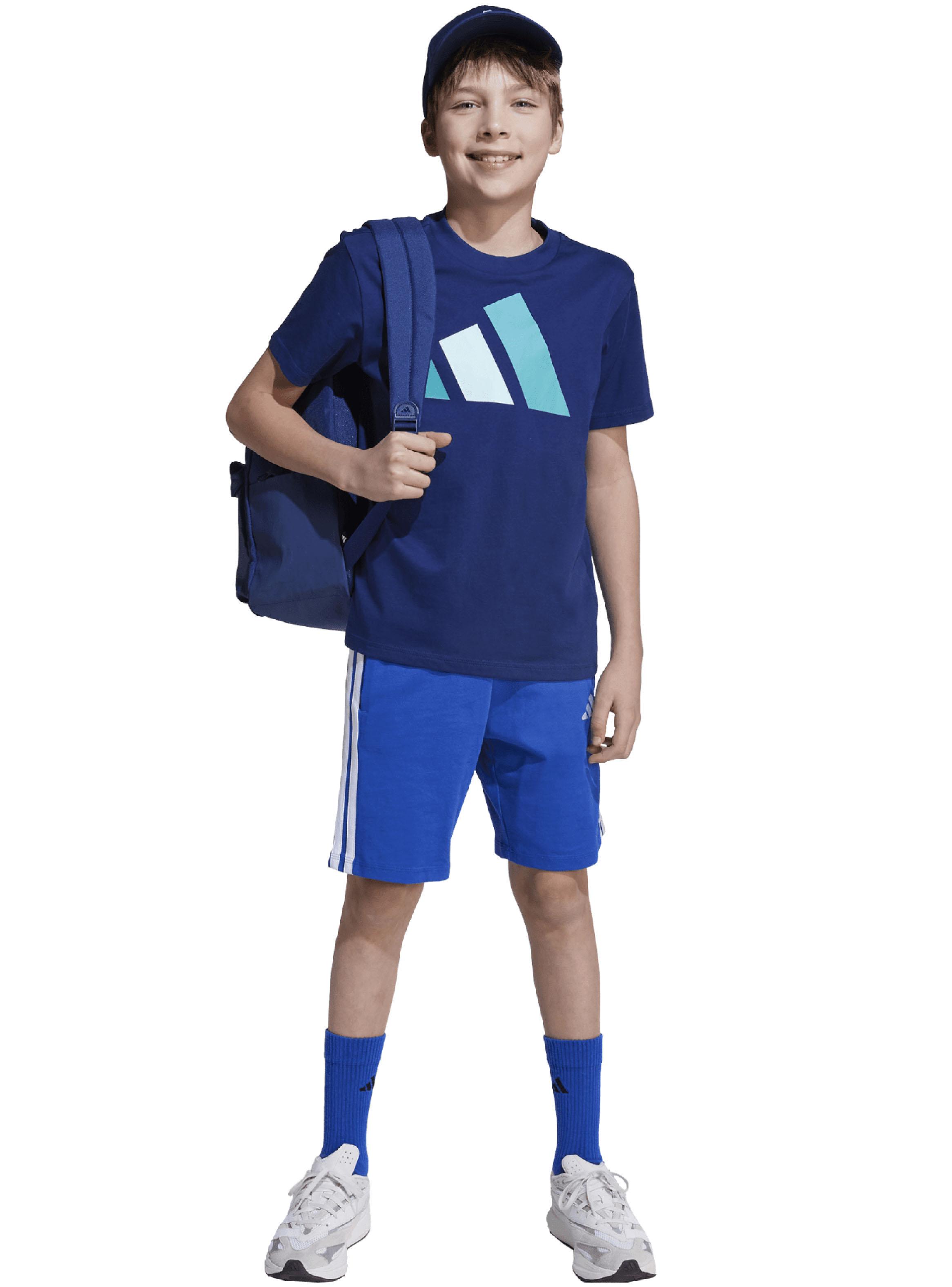 Polera Essentials Maxi Logo Bicolor para Niñas y Niños-4