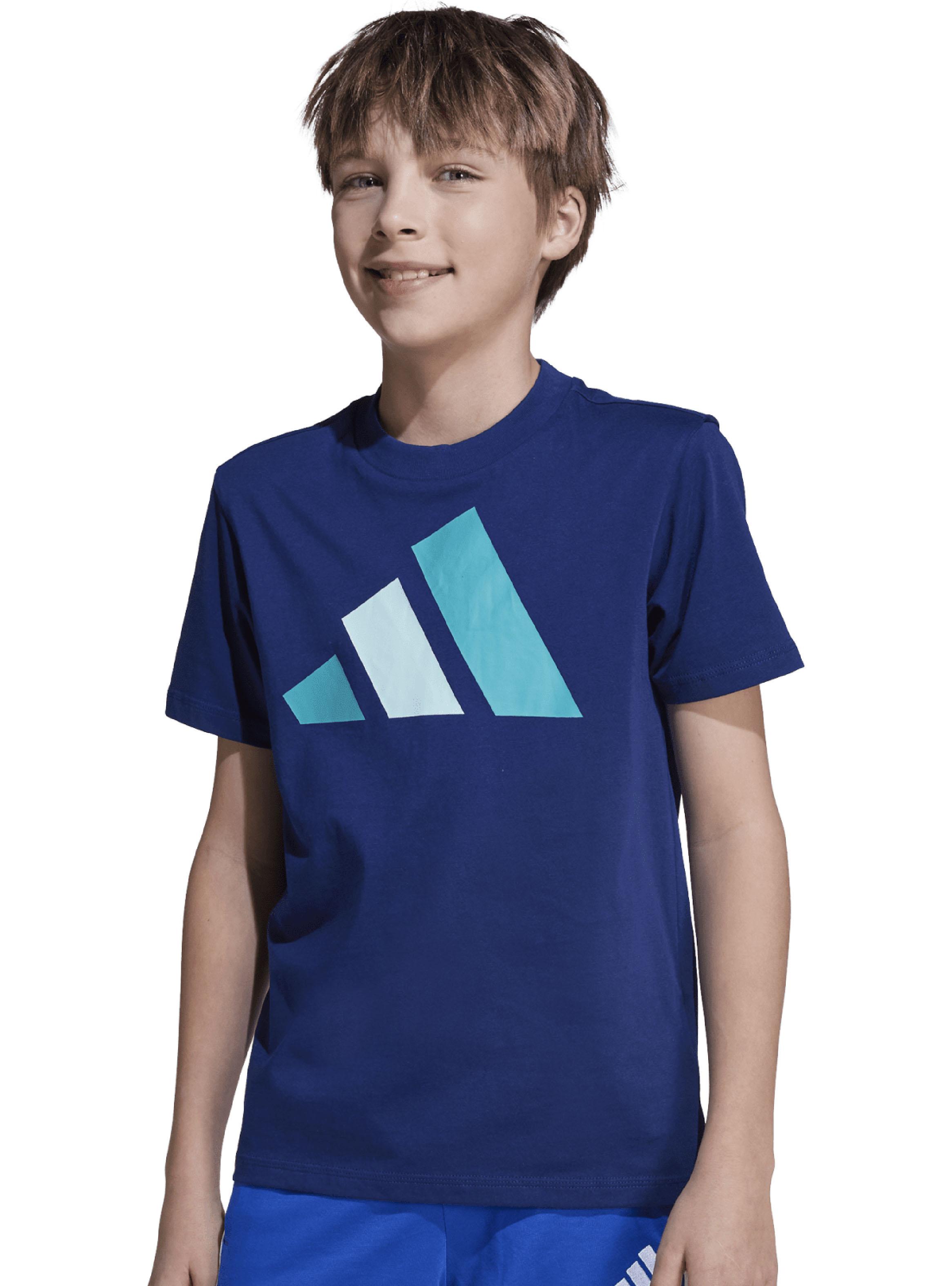 Polera Essentials Maxi Logo Bicolor para Niñas y Niños-2