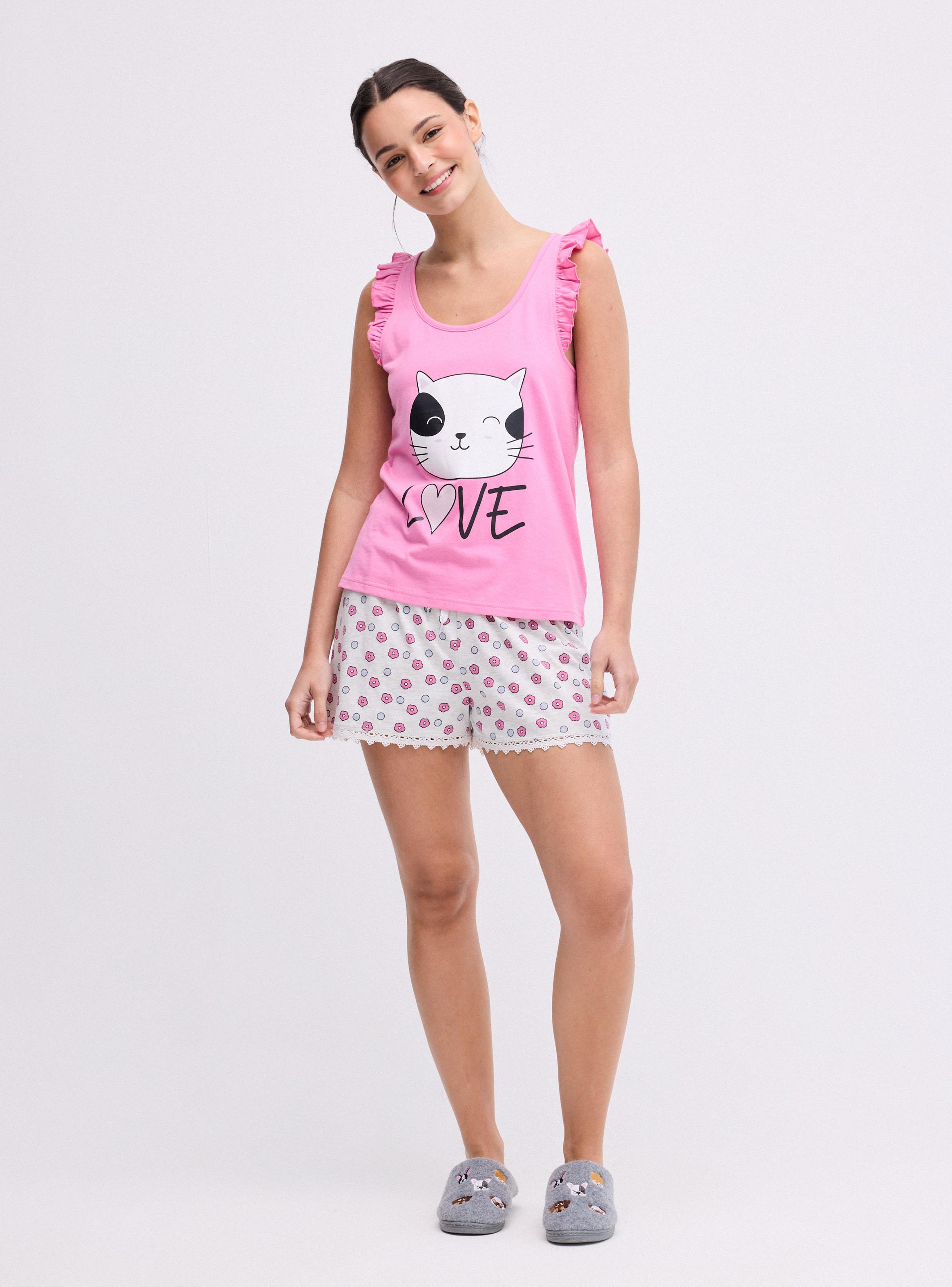 Polera Pijama sin Manga Estampado Ármalo a tu Pinta-4