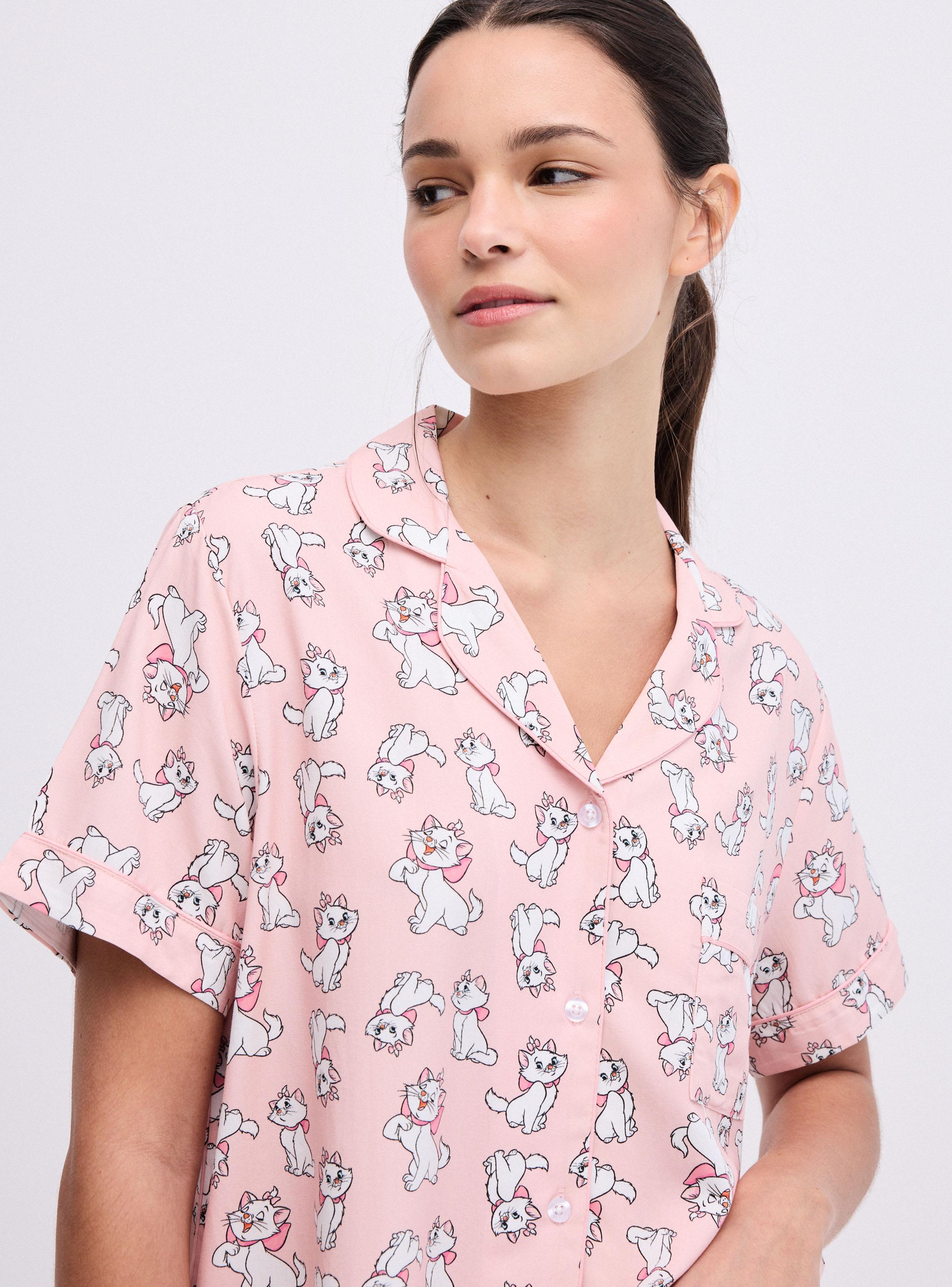 Pijama Camisero Full Print Disney Marie-2