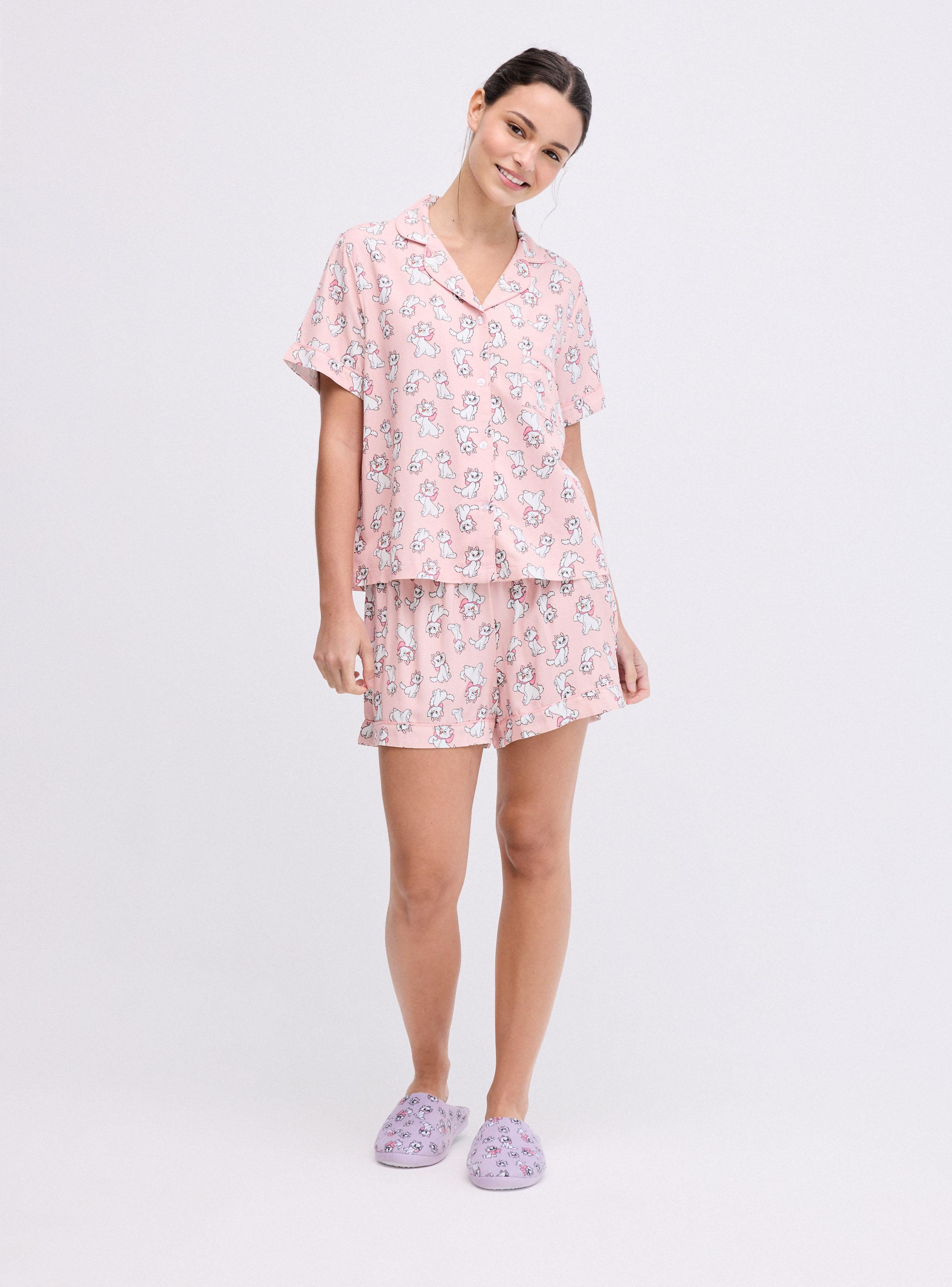 Pijama Camisero Full Print Disney Marie-4