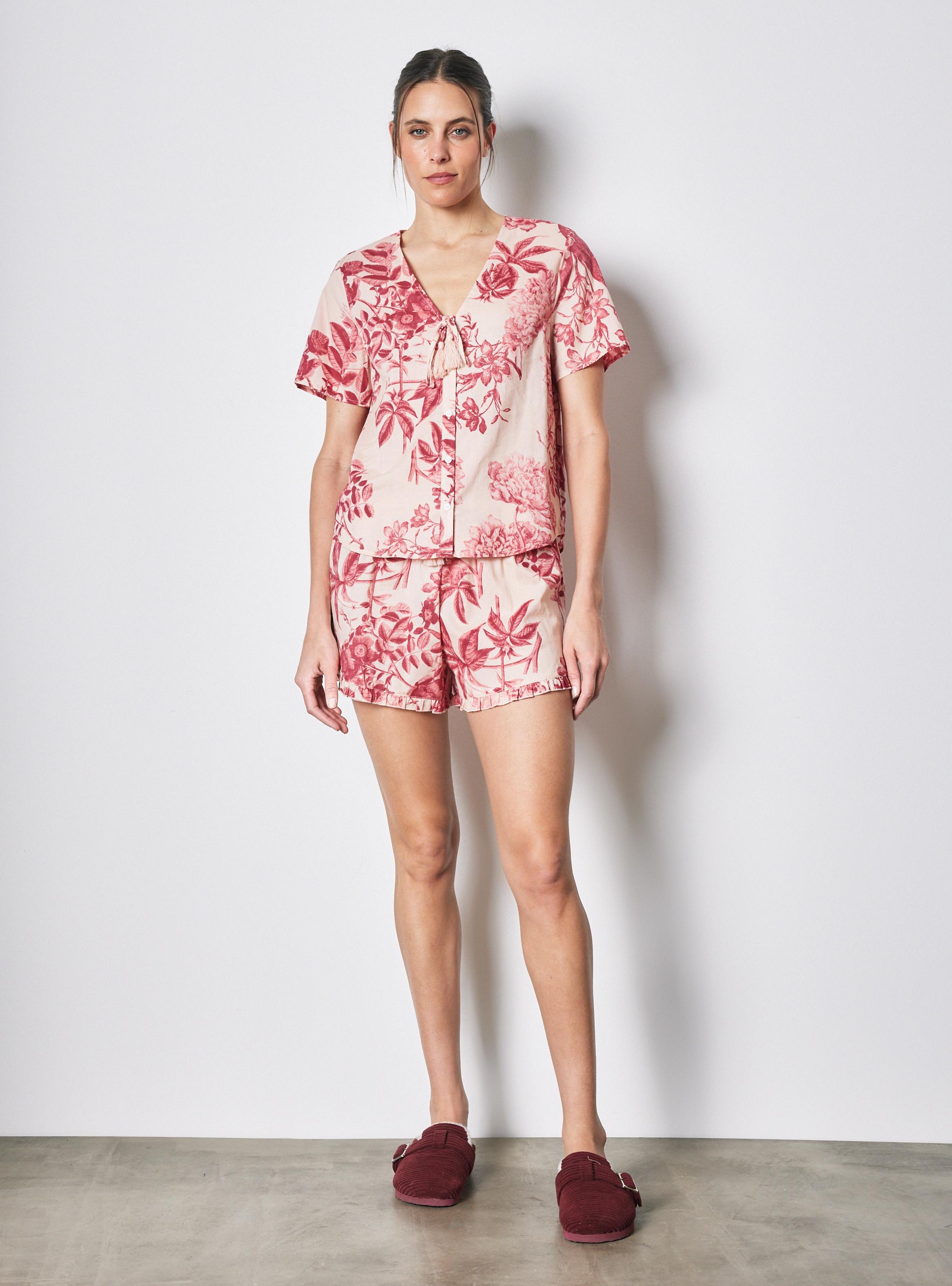 Pijama Algodón Tela Plana Estampado-4