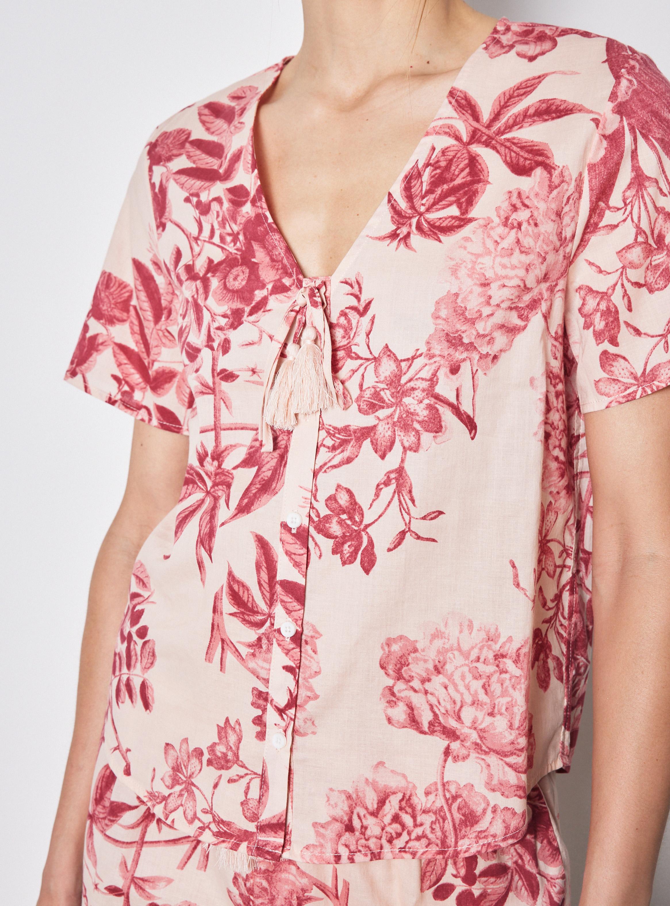 Pijama Algodón Tela Plana Estampado-2