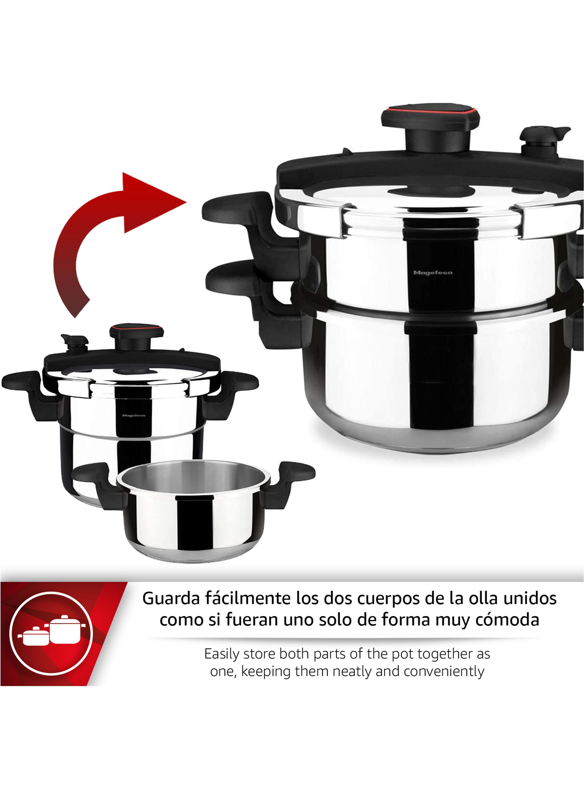 Olla a Presión Astra 6 Litros Acero Inoxidable-3