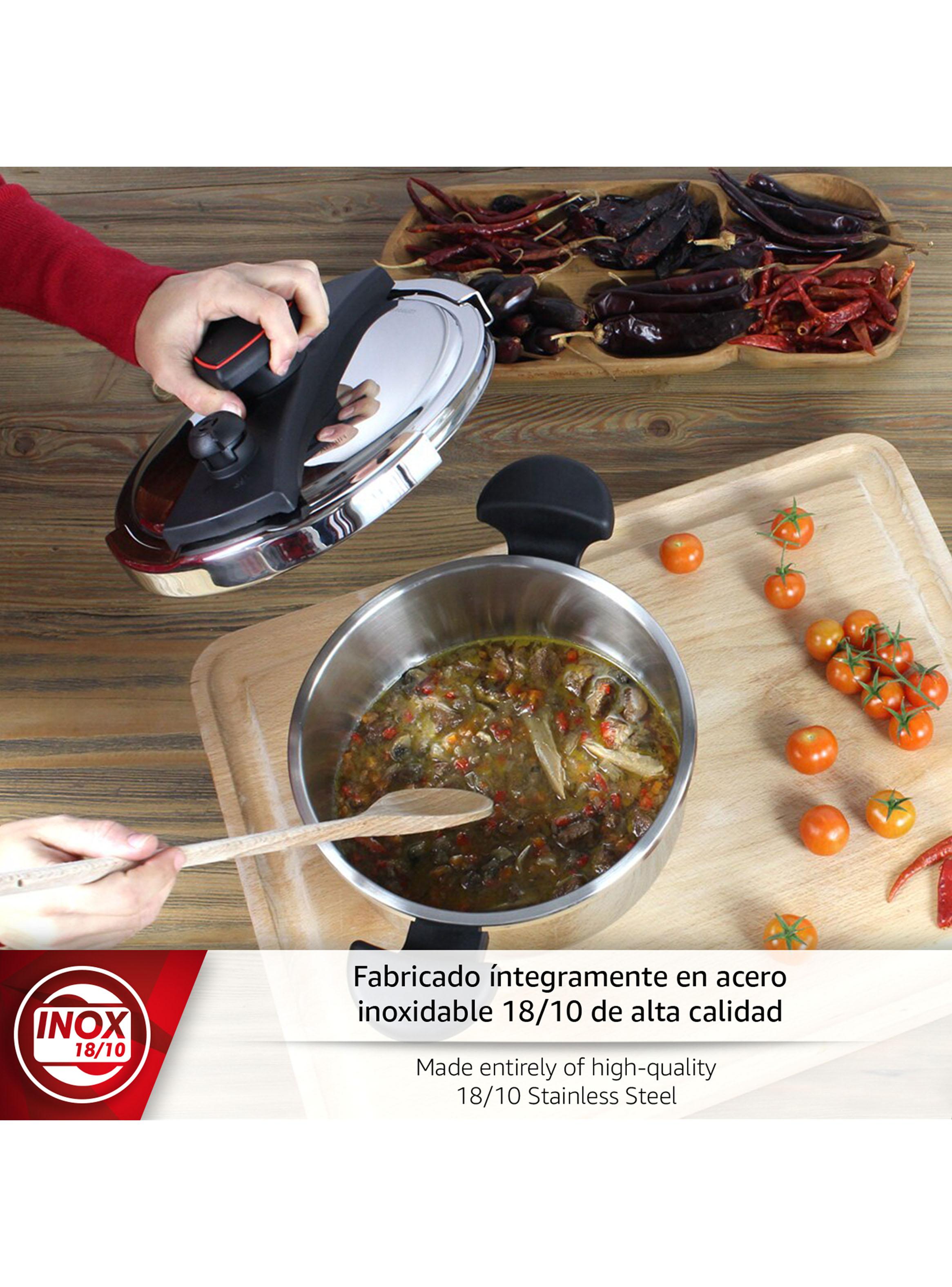 Olla a Presión Astra 6 Litros Acero Inoxidable-2