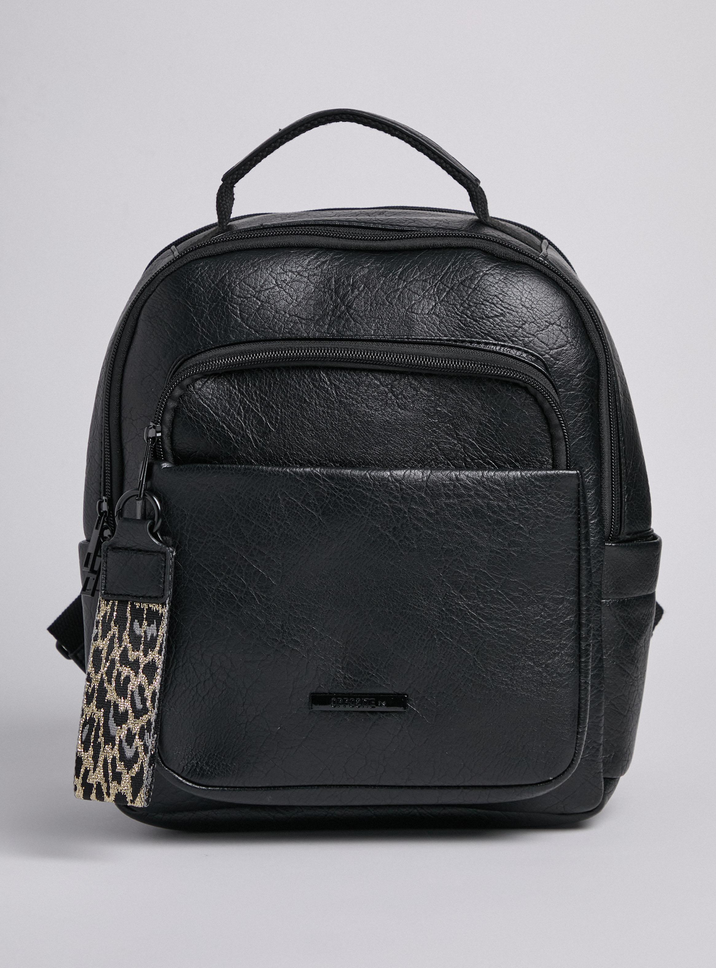 Mochila Básica con Detalle Animal Print-2