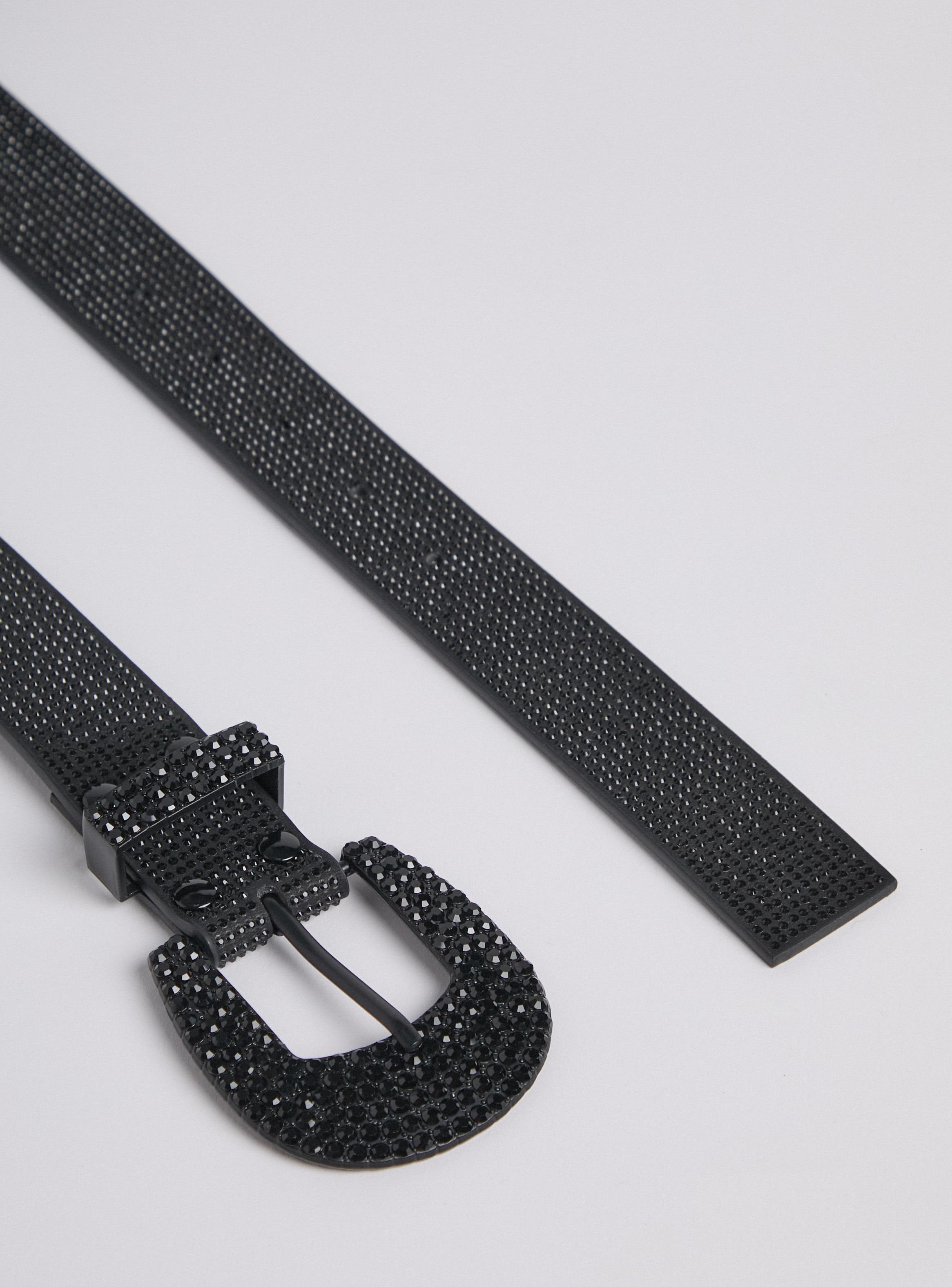 Cinturón Brillos Cuero Sintético-2