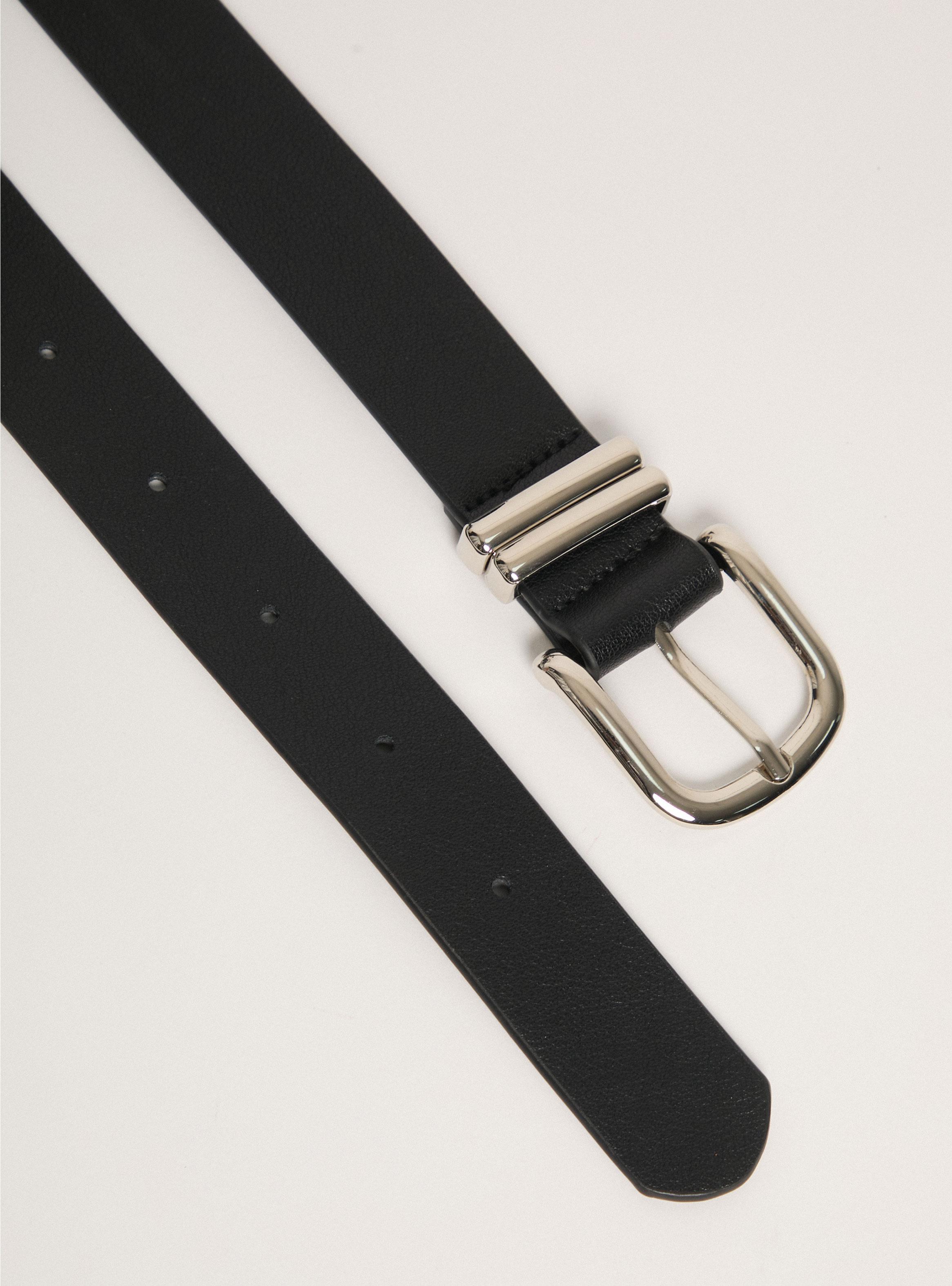 Cinturón con Hebilla Básico Cuero Sintético-2