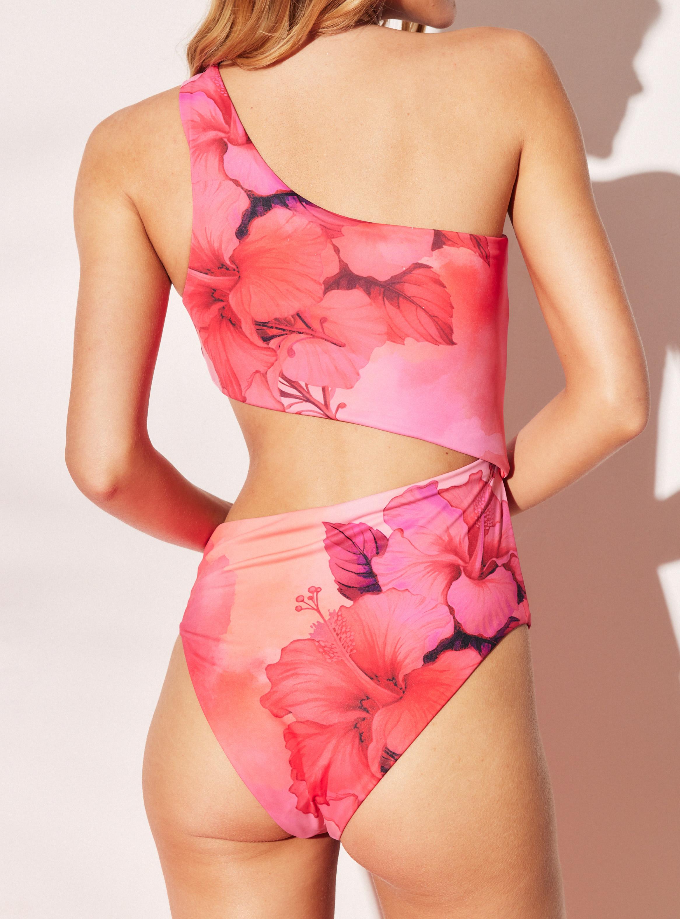 Bikini Traje Baño Cutout y un Hombro-3