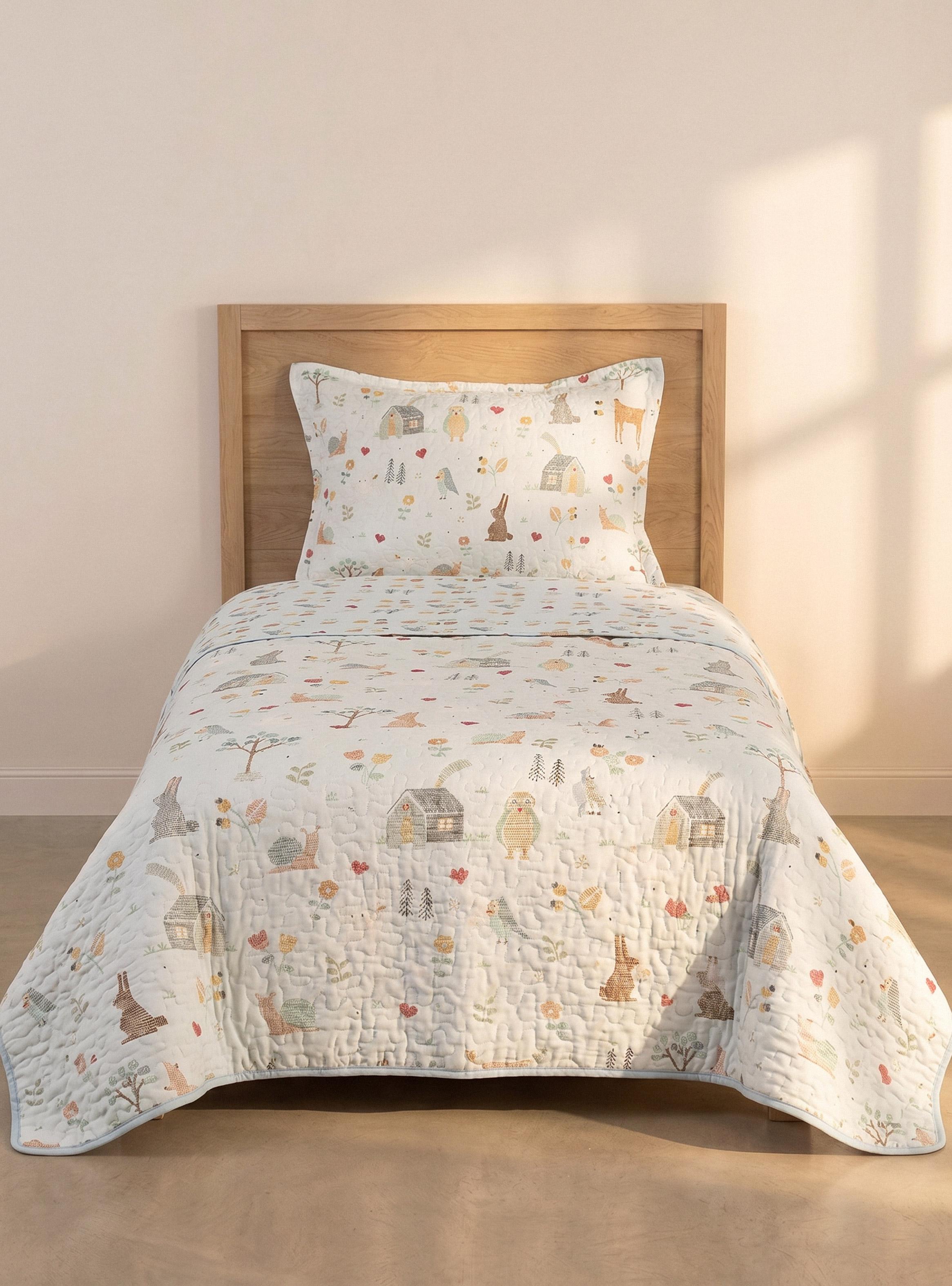 Quilt Infantil Diseños 1 Plaza-0
