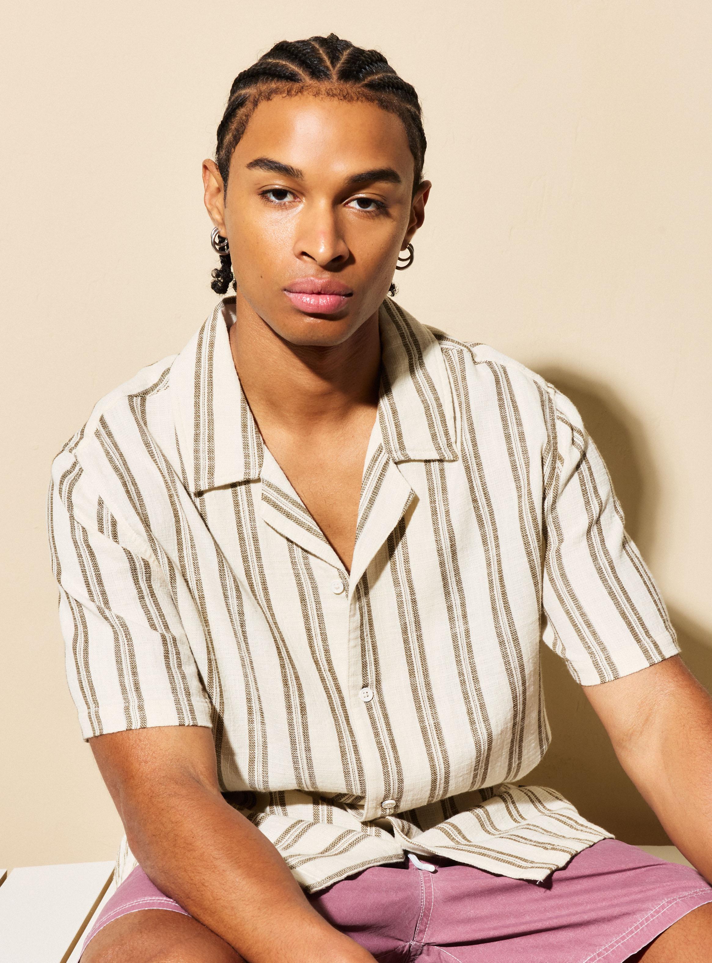 Camisa Manga Corta Rayas-2