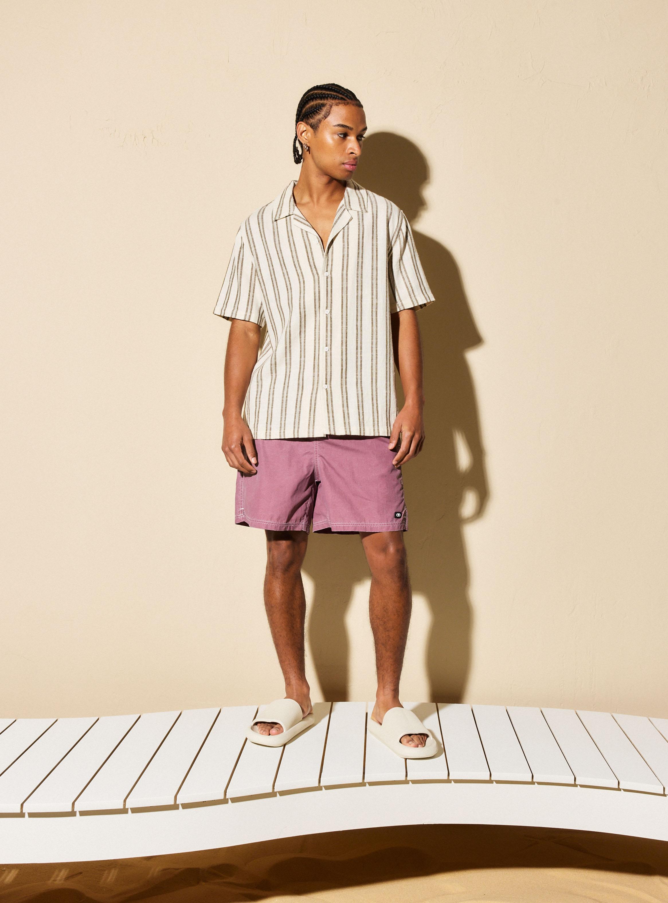 Camisa Manga Corta Rayas-4