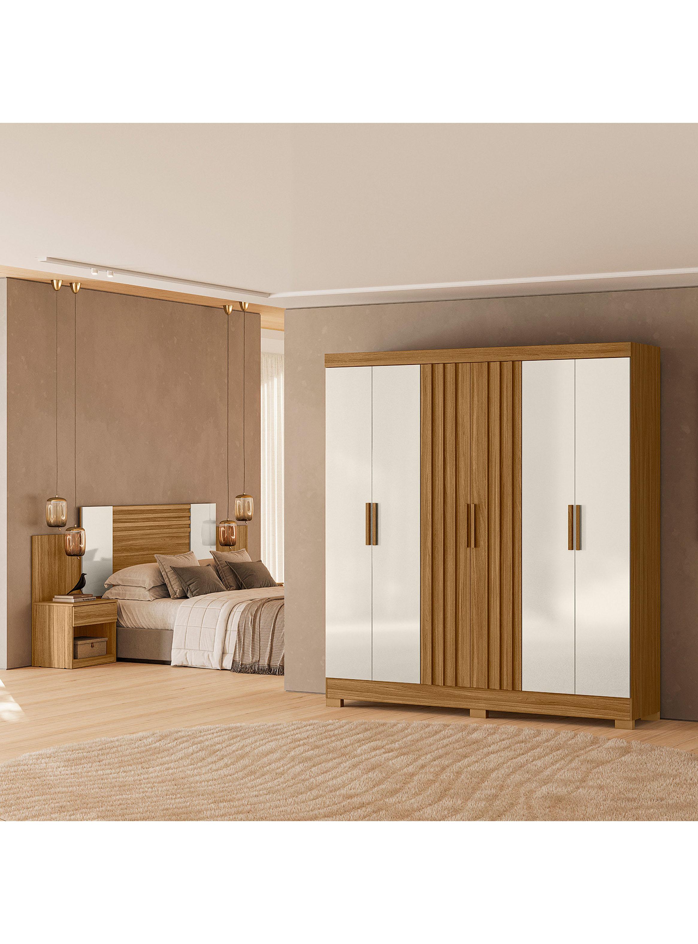 Clóset 6 Puertas 2 Cajones Valencia + Respaldo-2