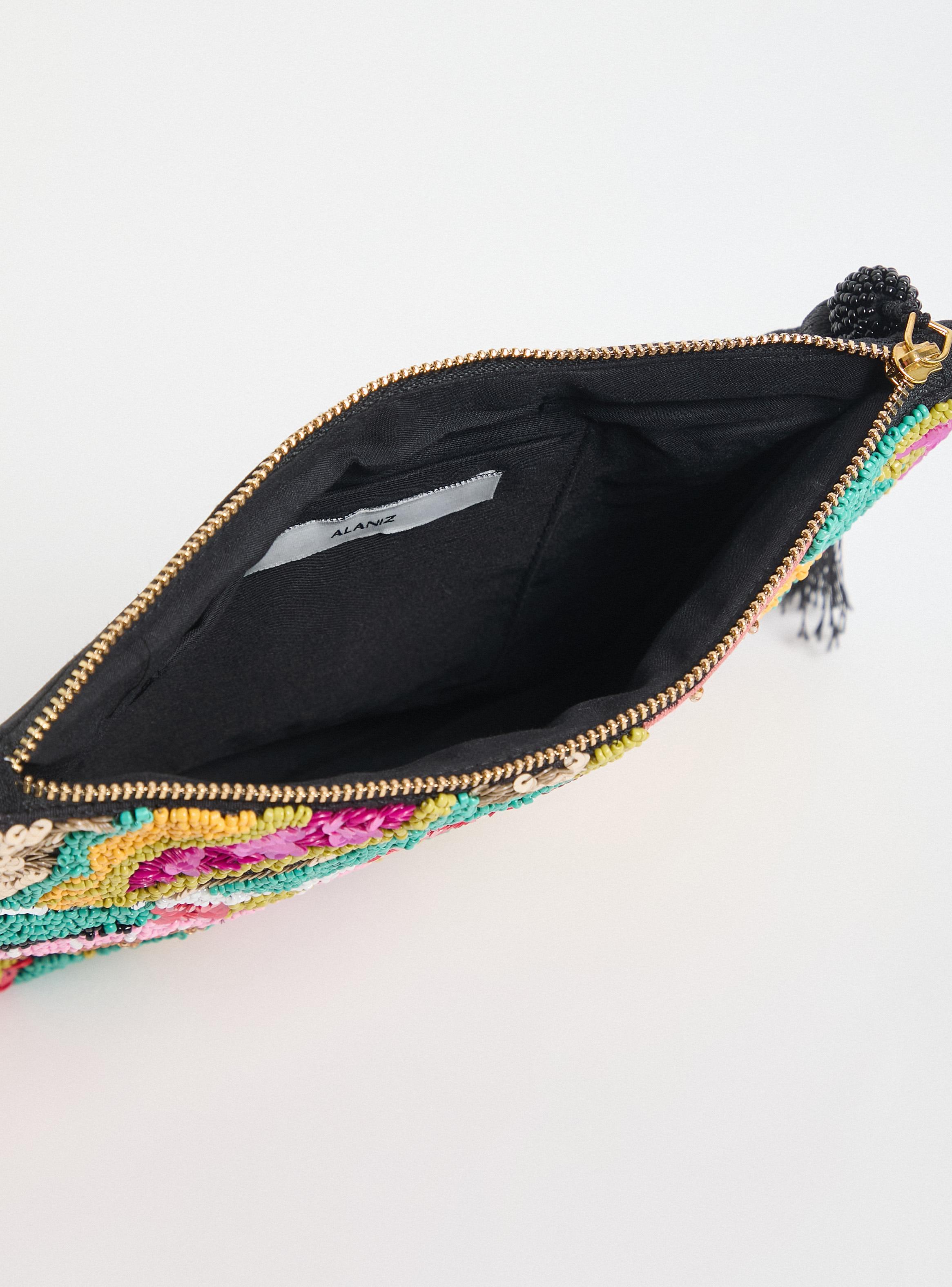 Cartera Sobre con Diseño Mostacilla Multicolor-5