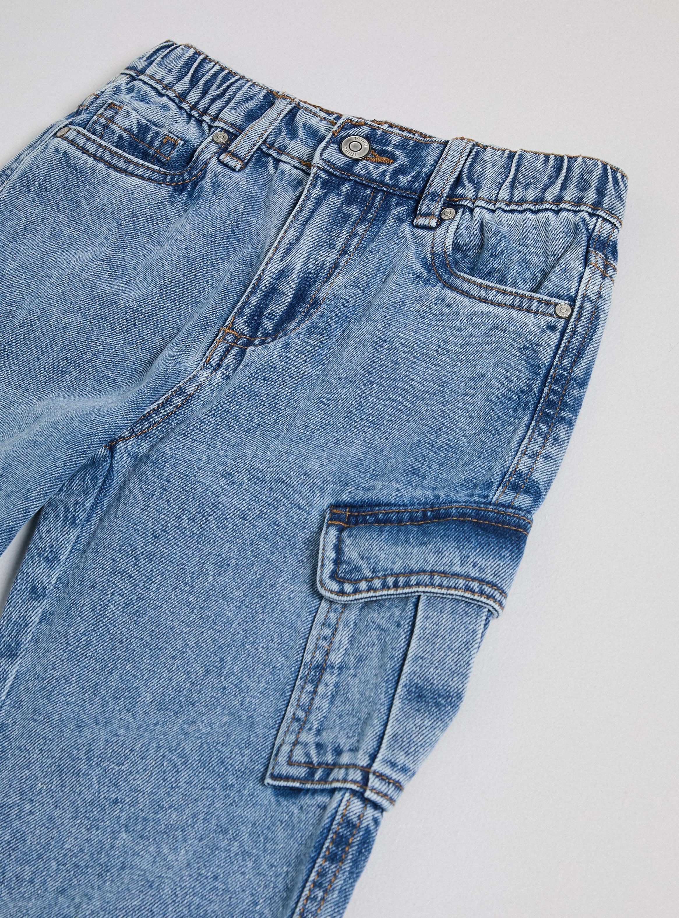 Jeans Denim Cargo Regular Fit-3