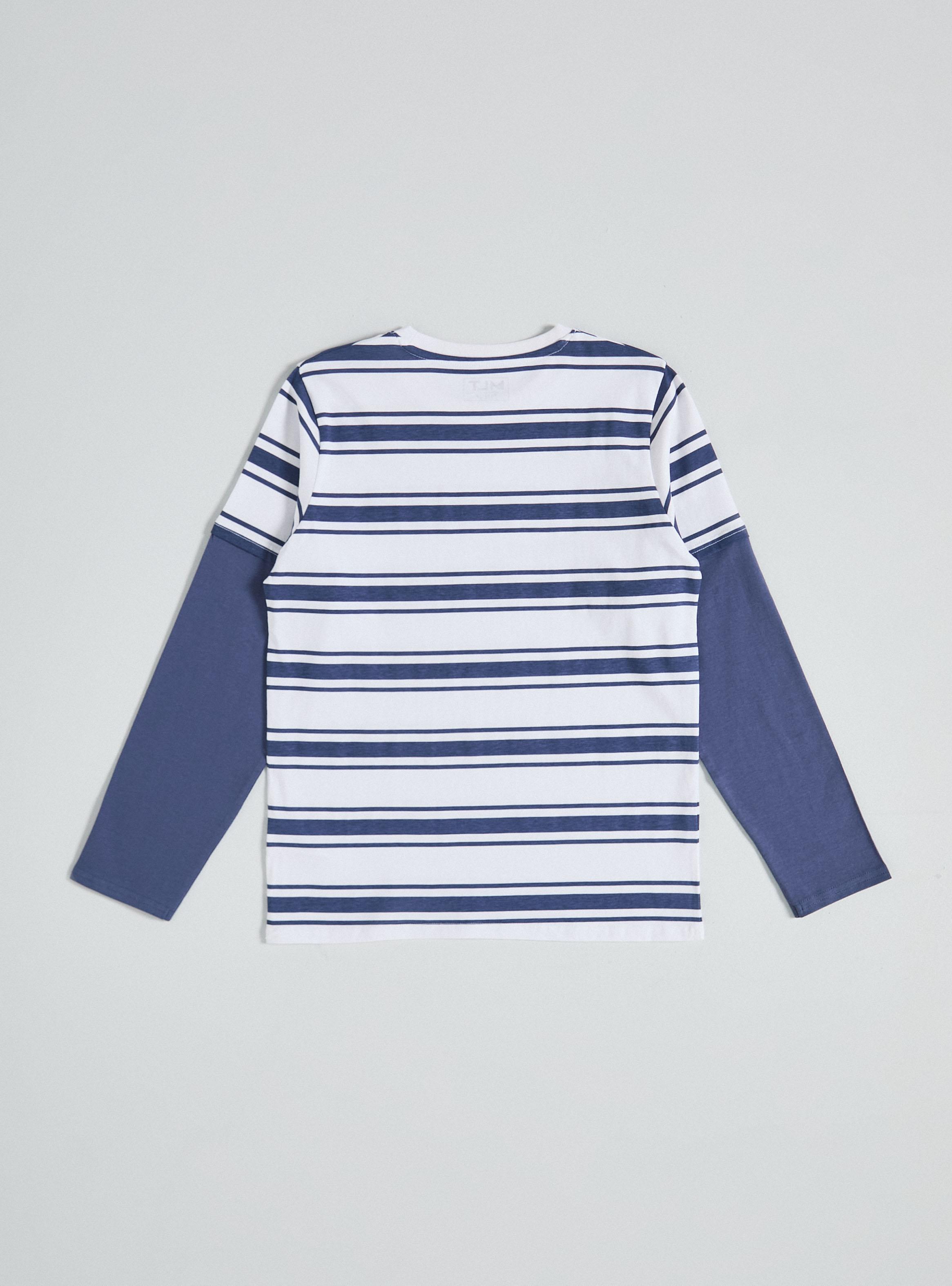 Polera Rayas con Doble Manga-2