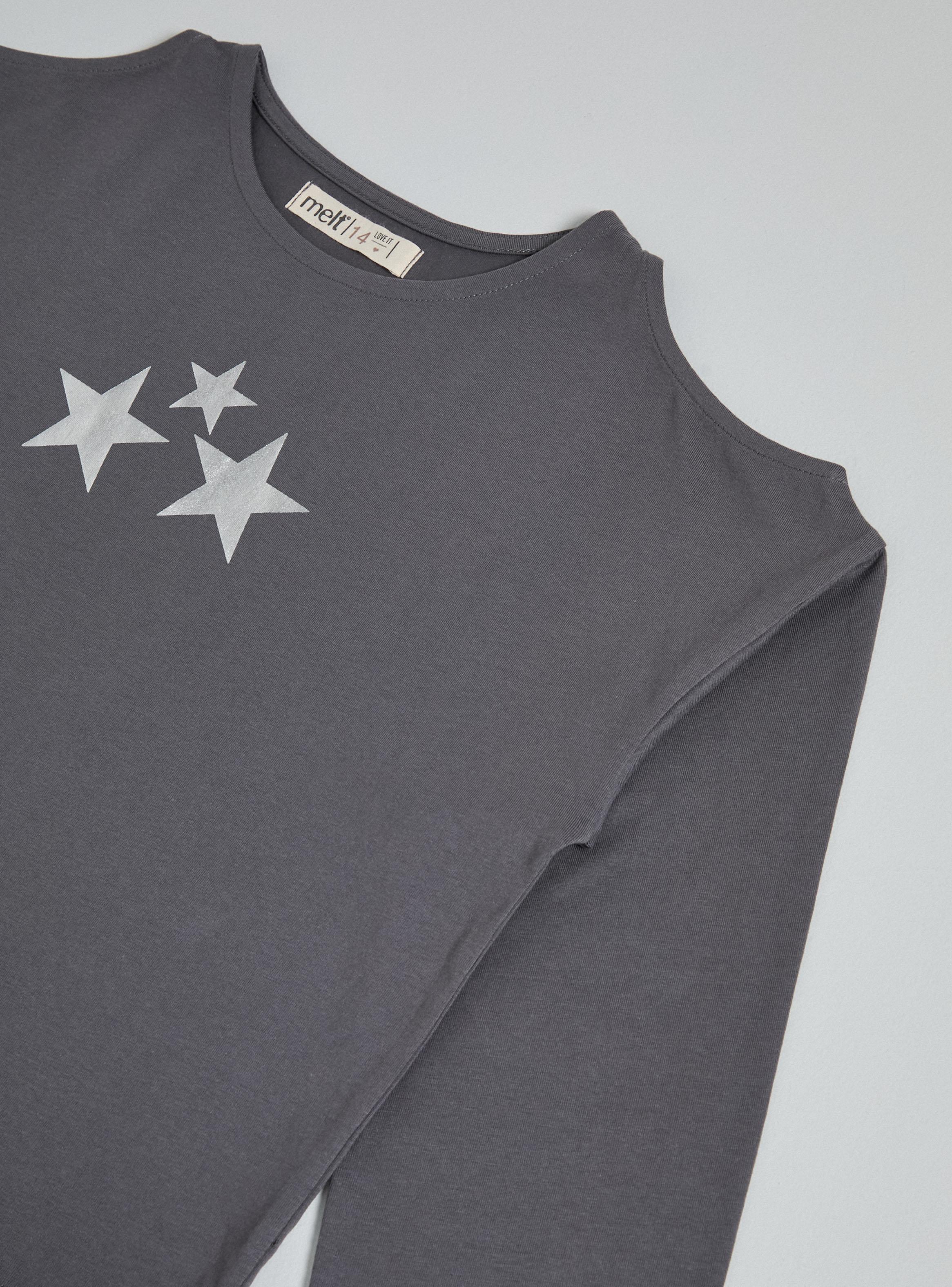 Polera Cutout en Hombro con Folia-3