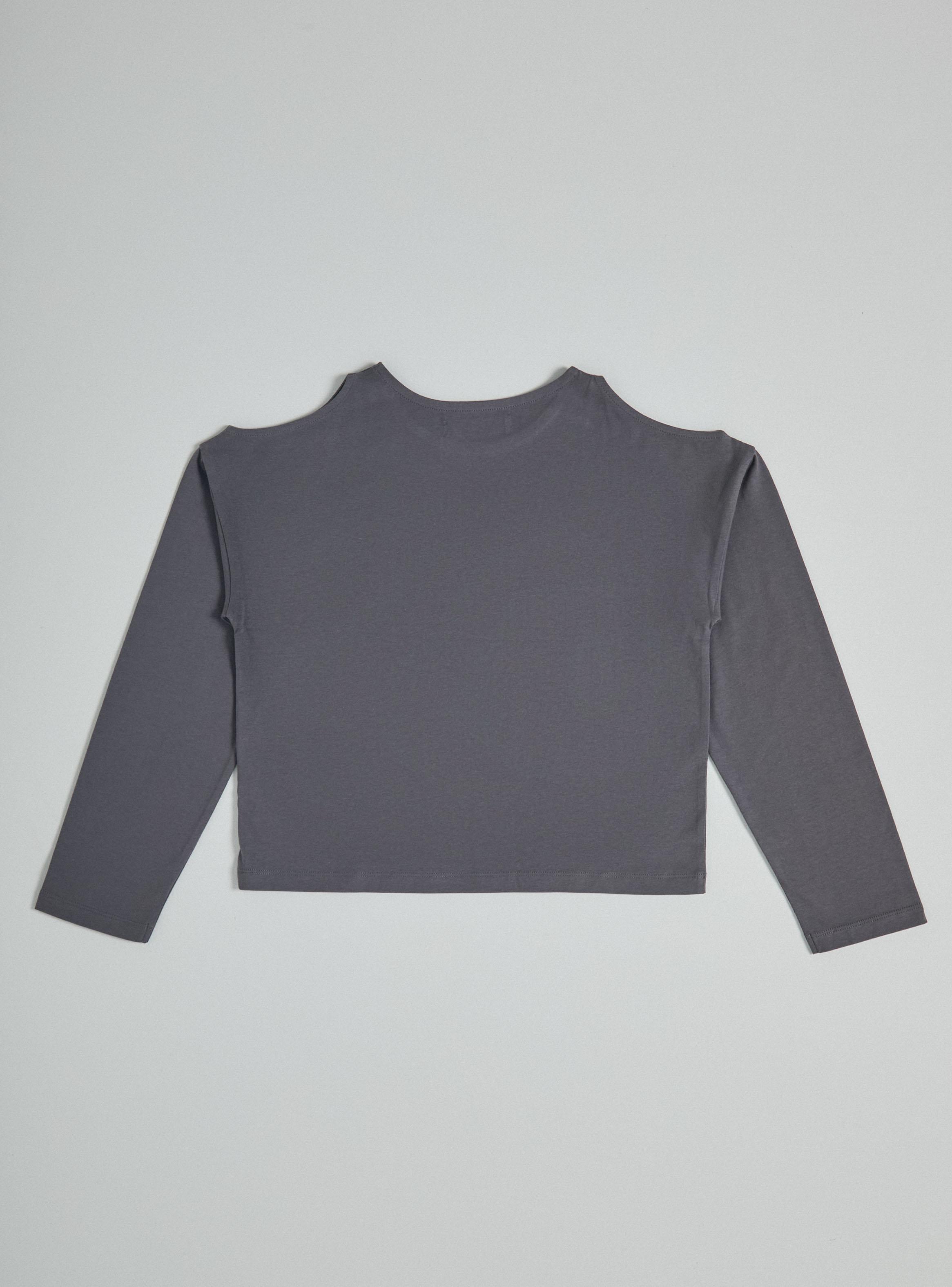 Polera Cutout en Hombro con Folia-2