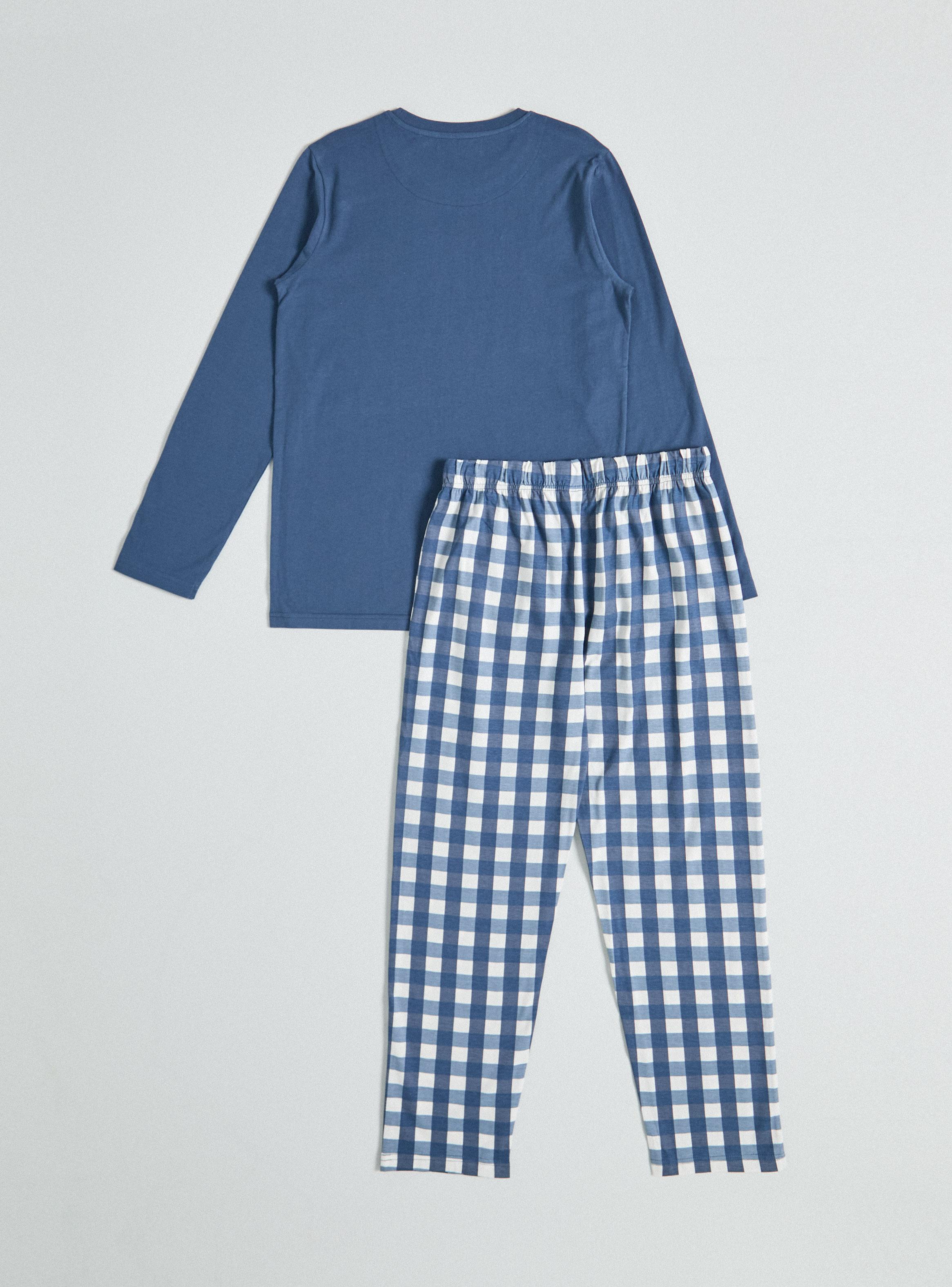 Pijama Diseño Cohete y Pantalón Cuadrillé-2