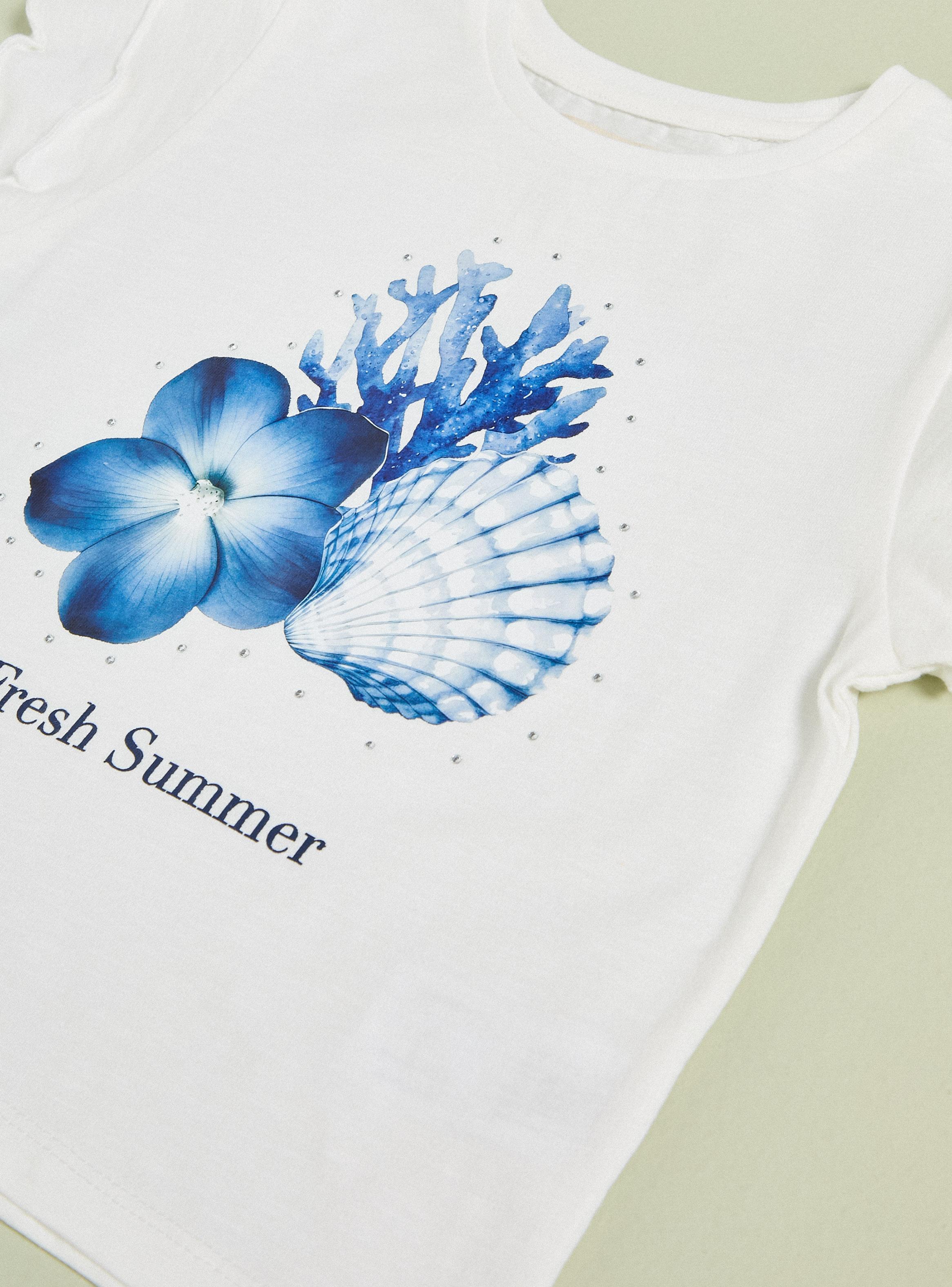 Polera Estampado Marino con Brillos-2