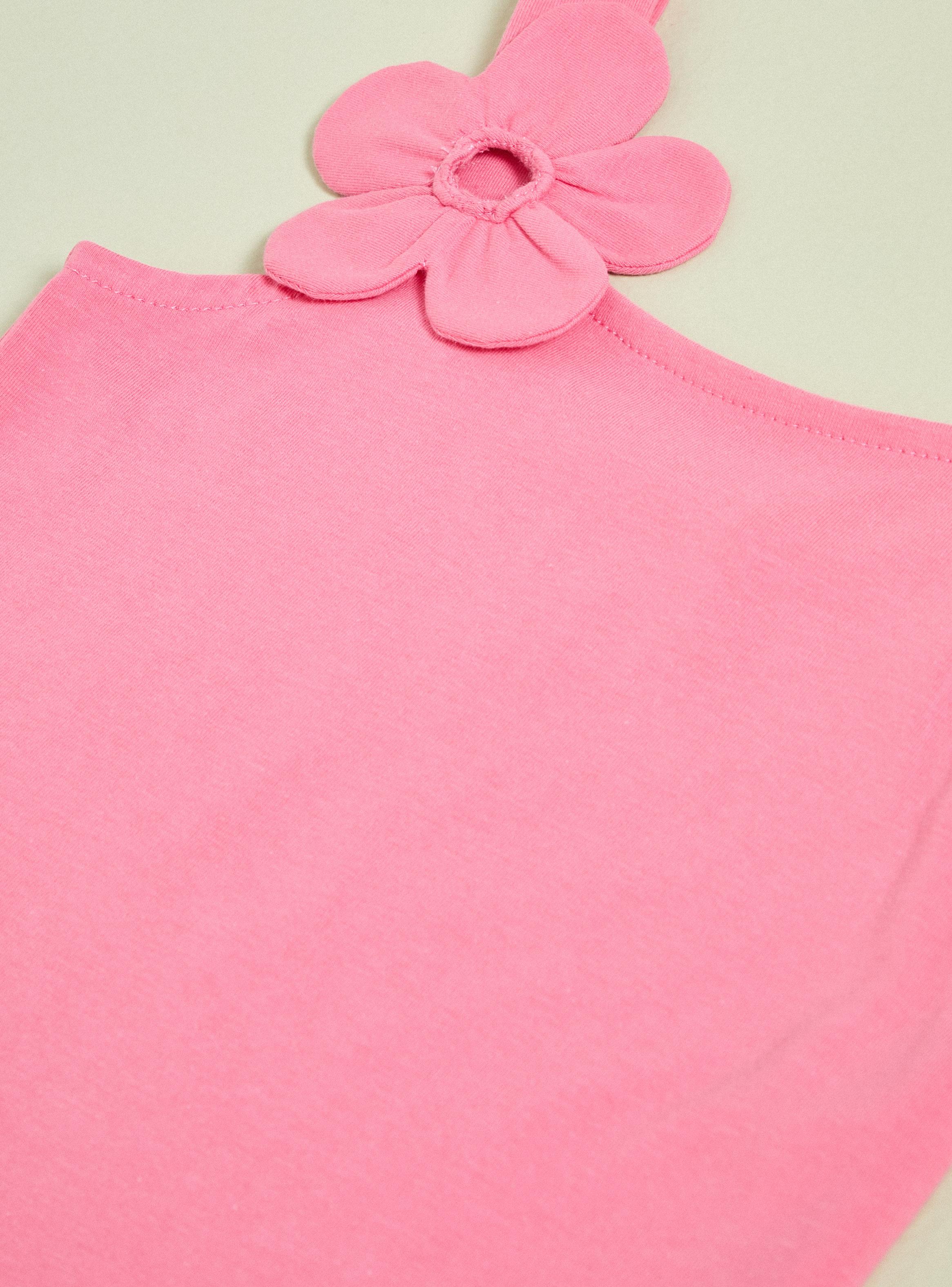 Polera Aplicación Flor 3D-2