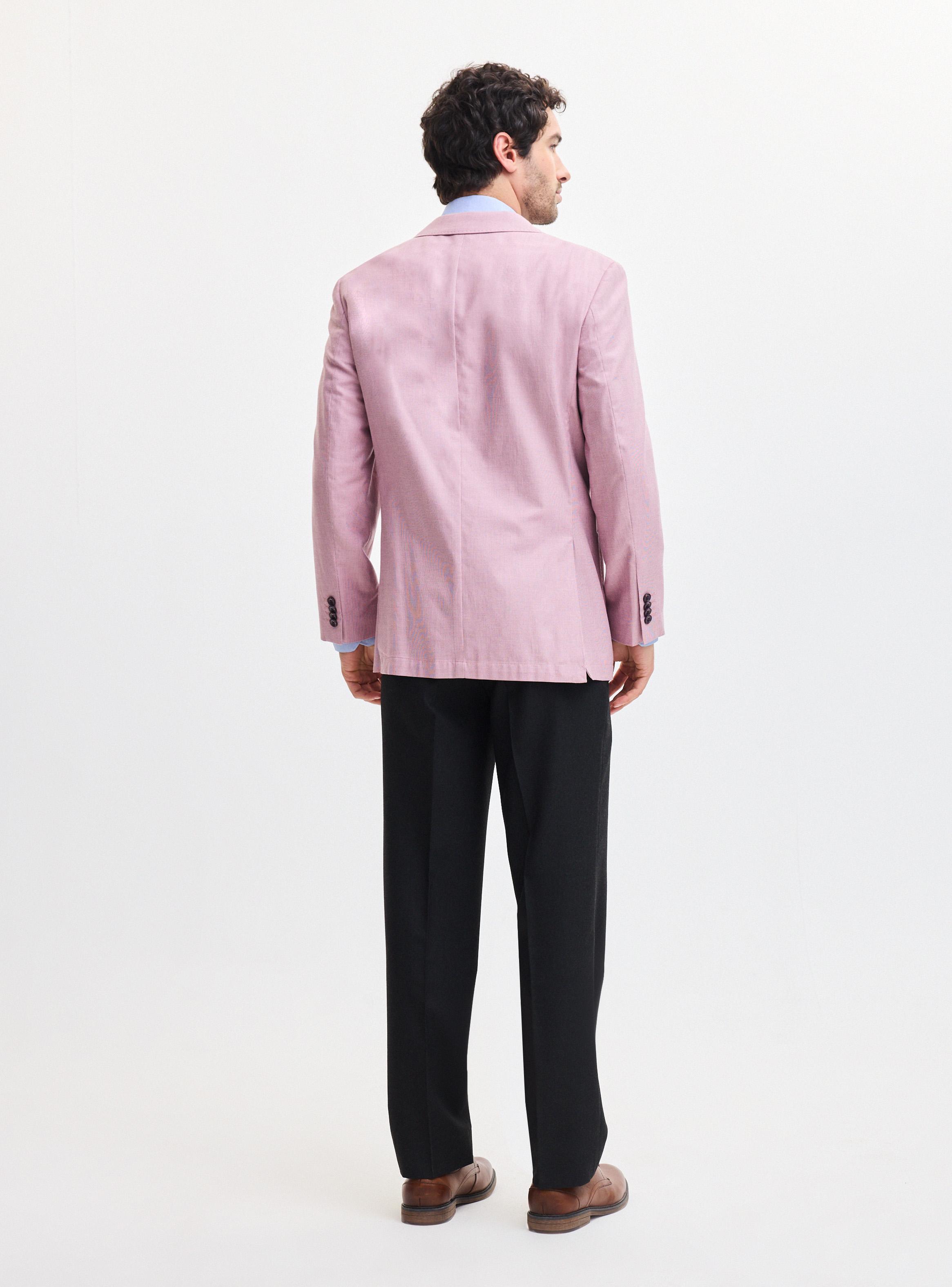 Vestón Recto Regular Fit Micro Diseño-5