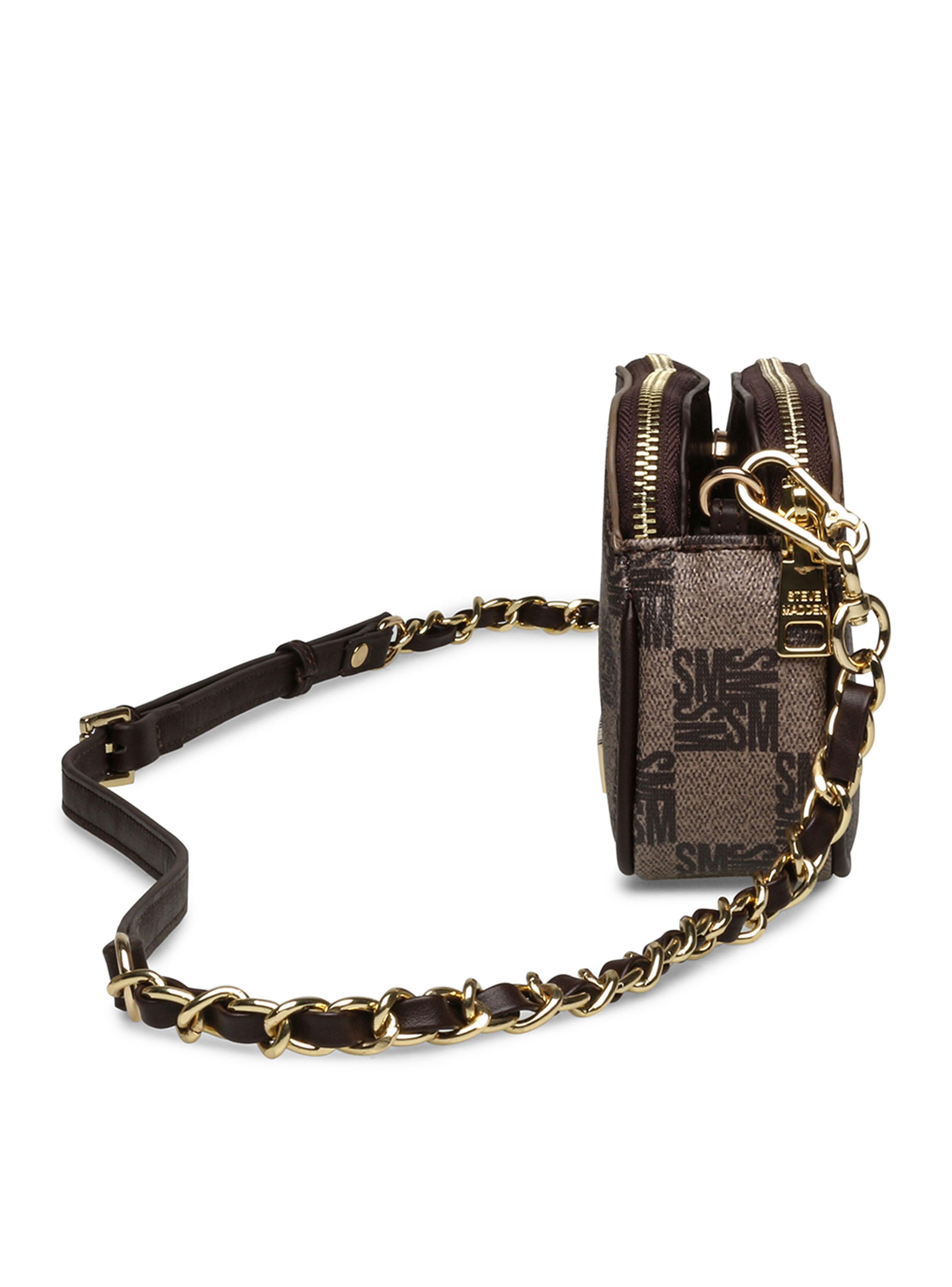Cartera con Monograma Bjuni-7 Café-3