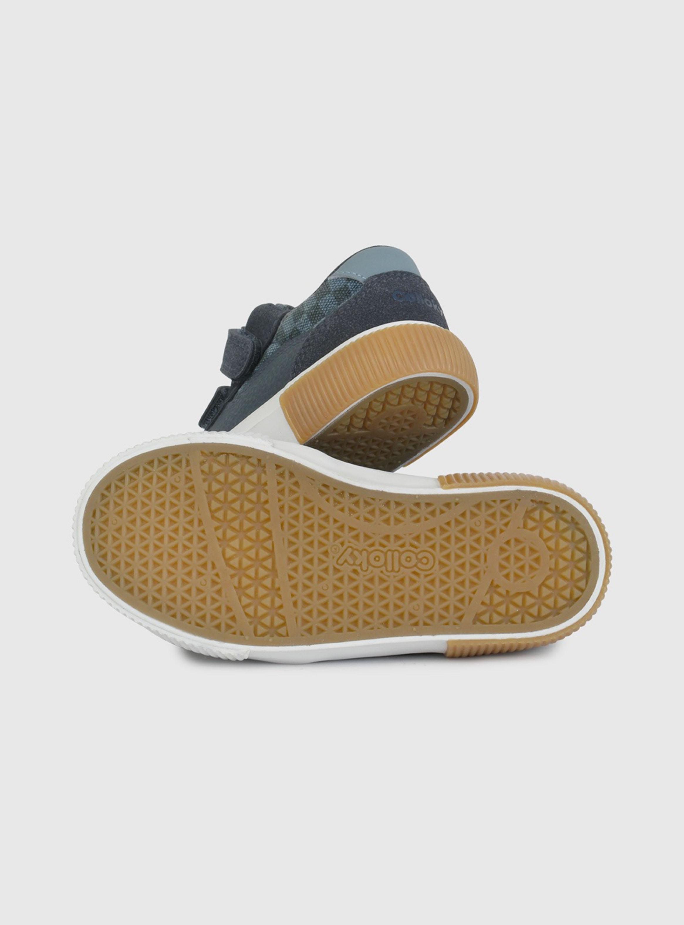 Zapatilla Urbana Print a Cuadro Doble Velcro Niño-2