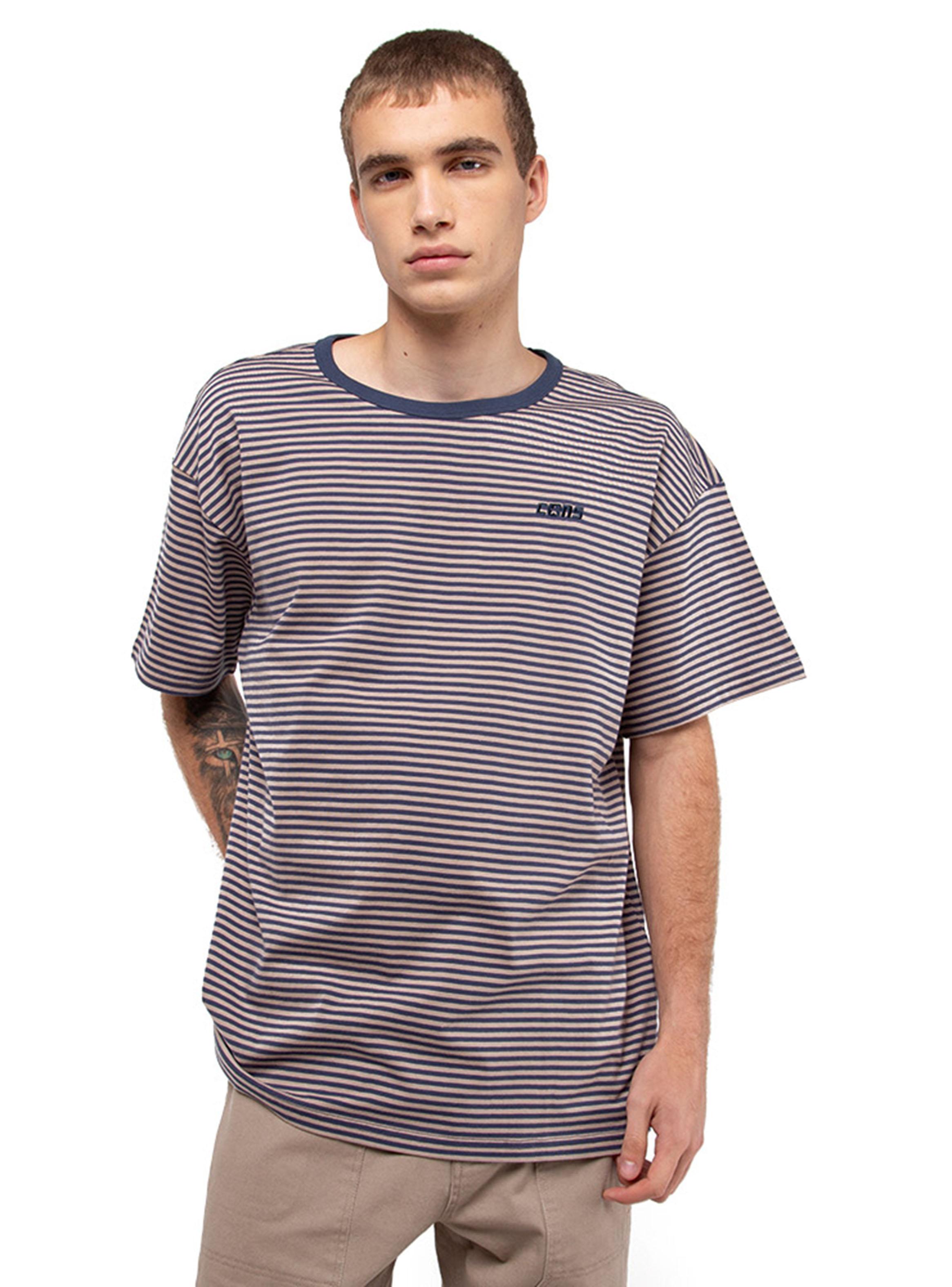 Polera Manga Corta Stripes Tee Print-0