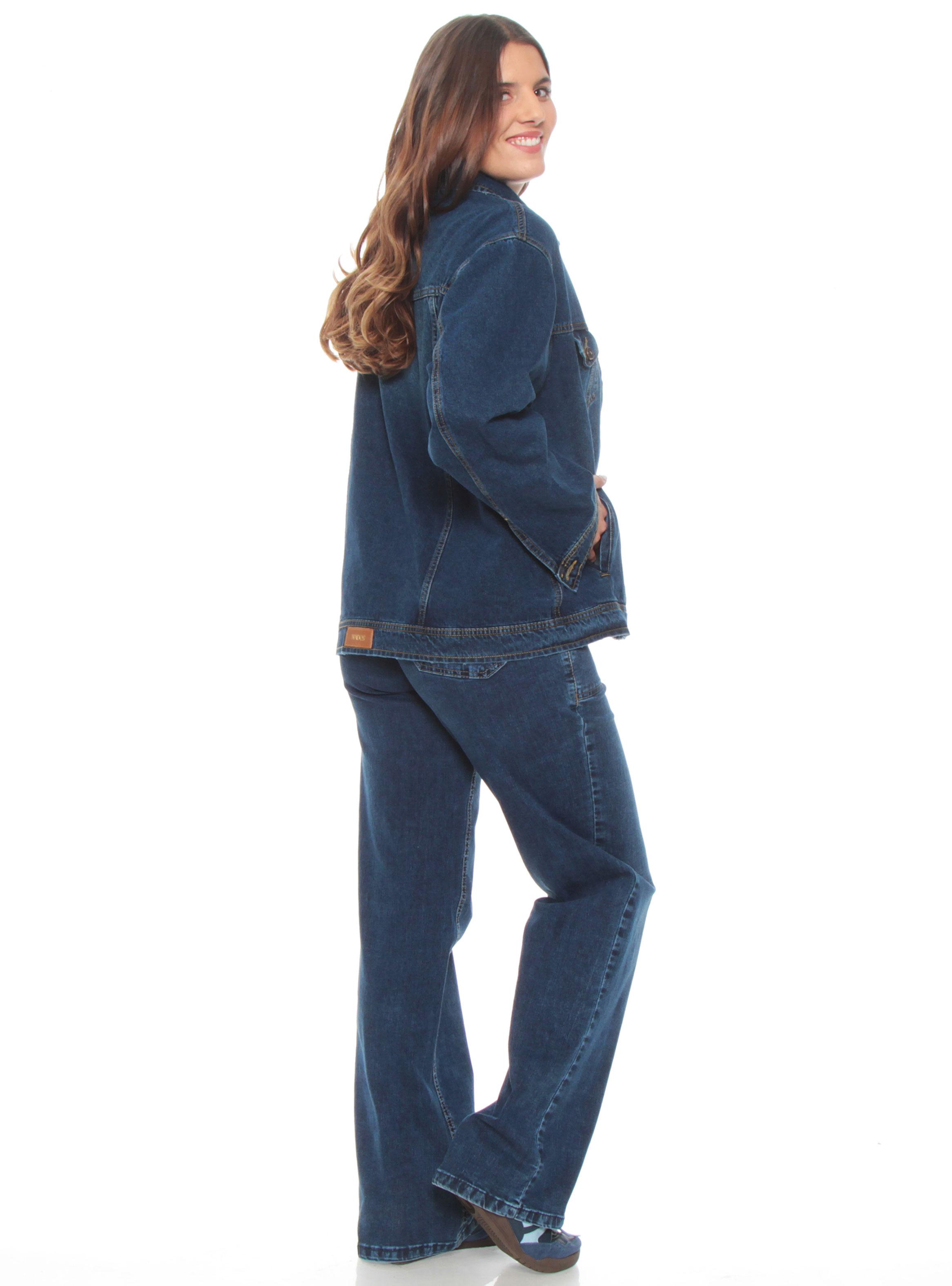 Chaqueta Denim Manga Larga con Cuello Camisero-3