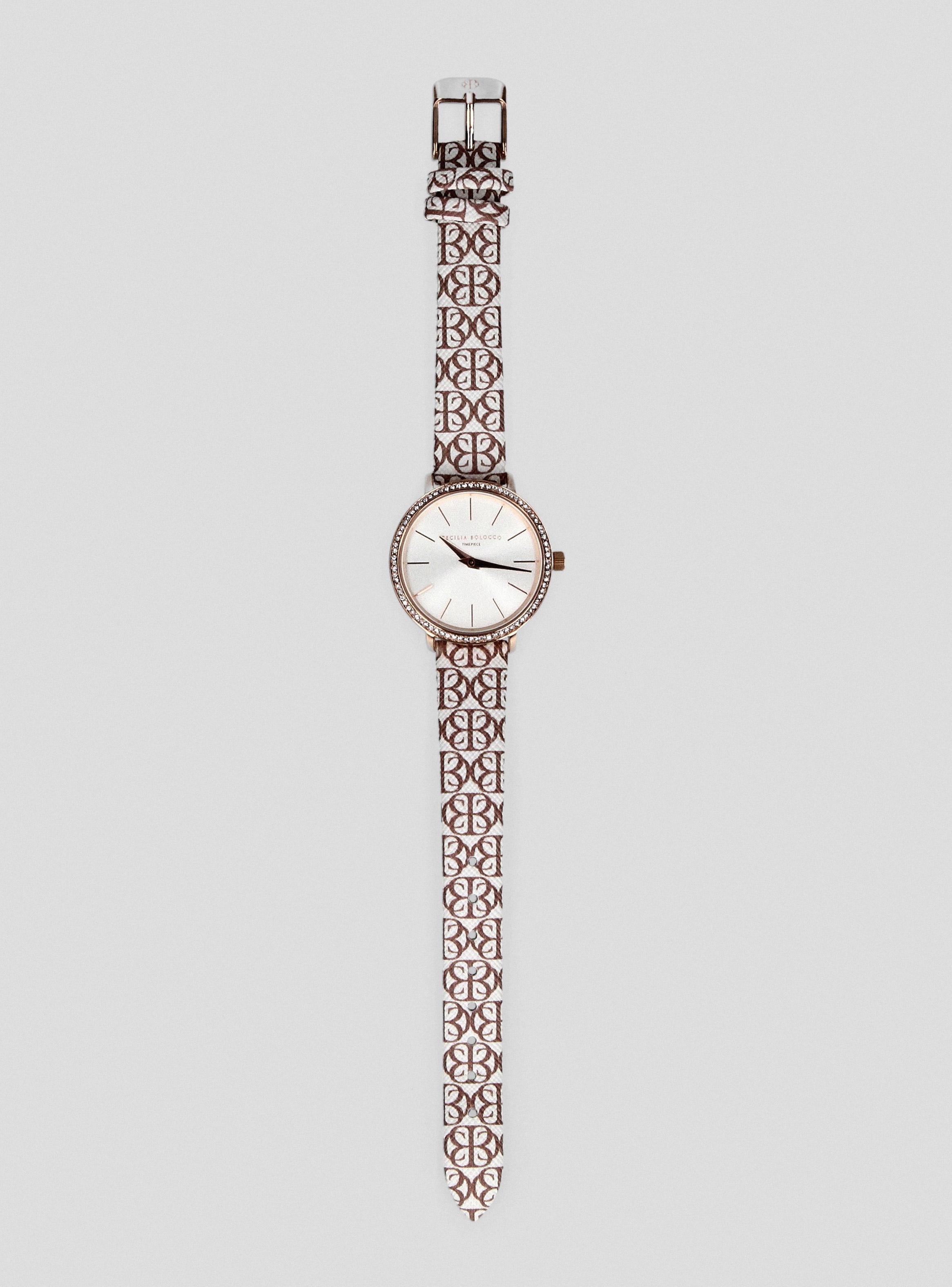 Pack Reloj Análogo Blanco Mujer + Pulsera-2